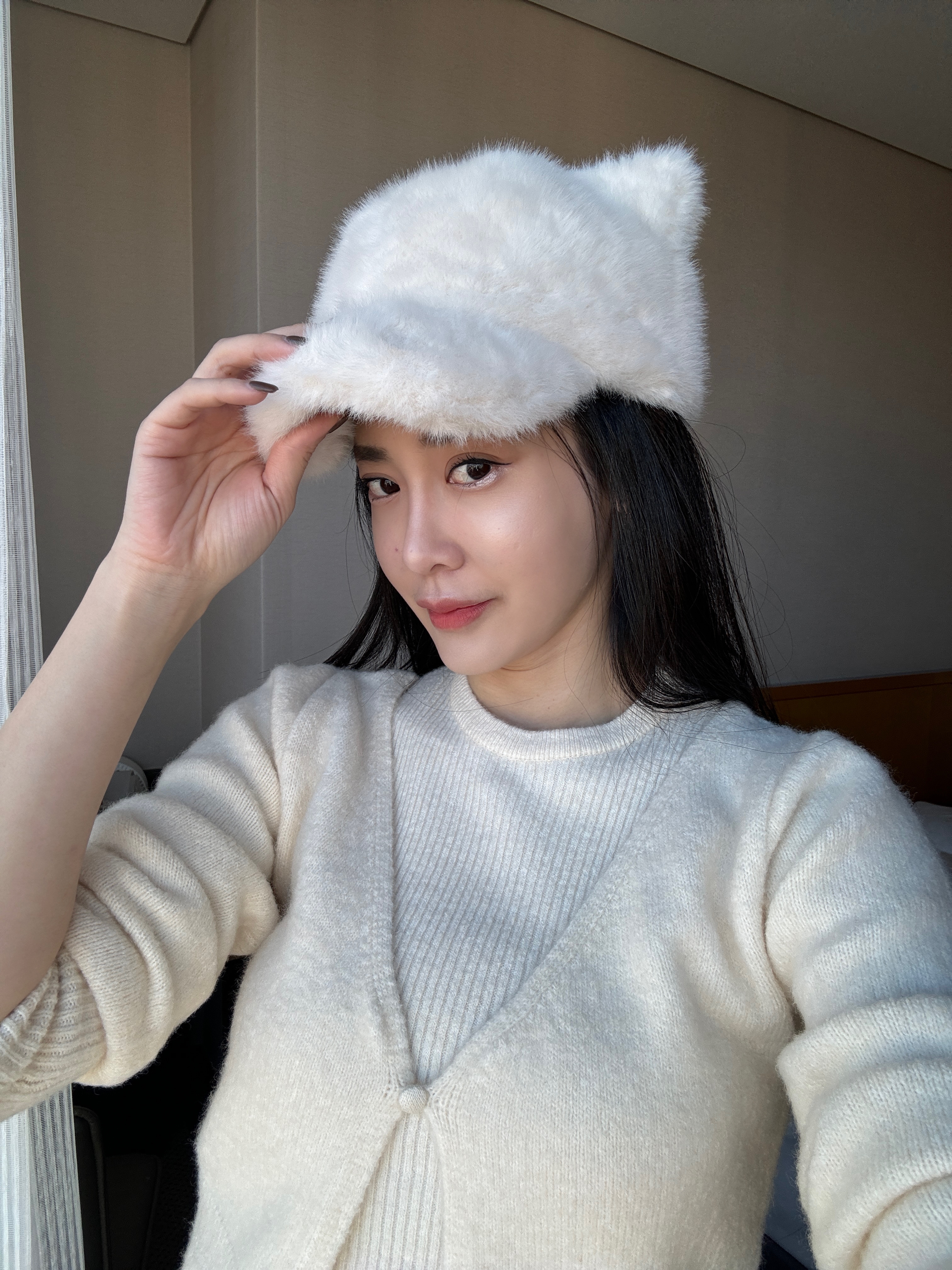 ｜韓國｜貓耳朵毛帽
