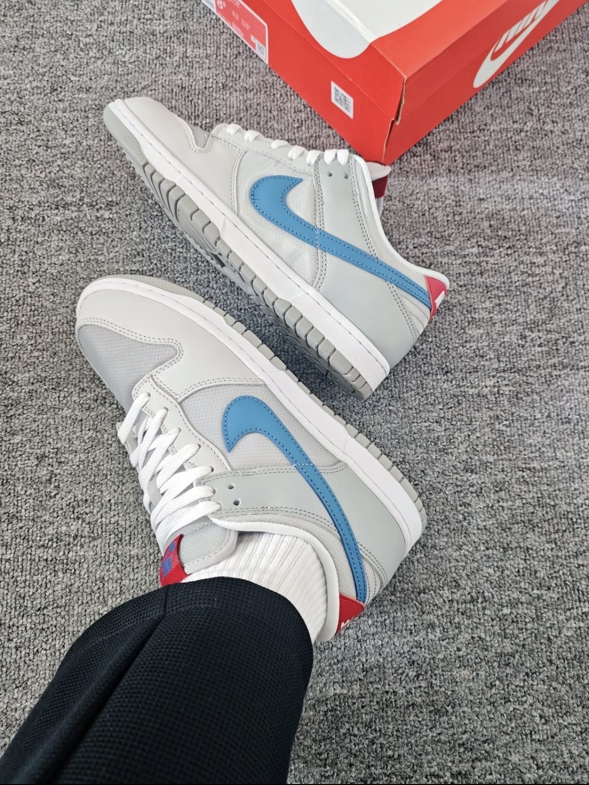 Nike Dunk Low 銀灰色 灰色 灰白色 拼接 男女款 HF0391-001/預購