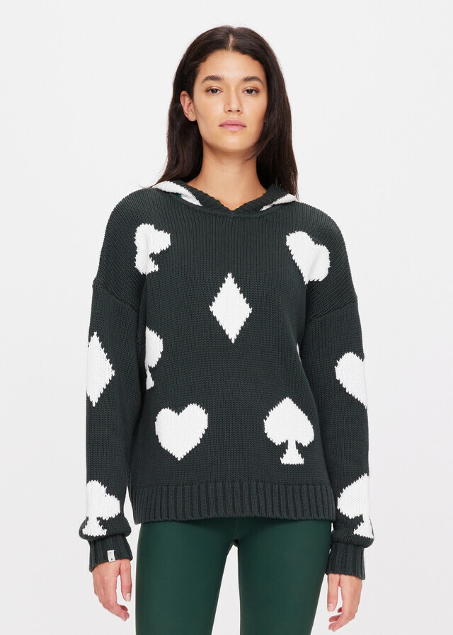 Ace of Hearts Abbey Knit Hoodie