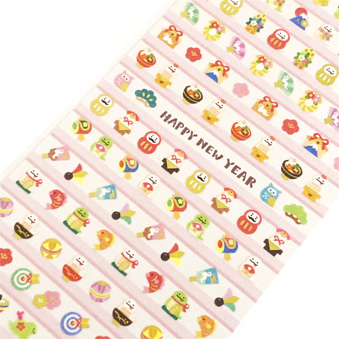 蛇7 蛇年招福系列 燙金貼紙｜日本MINDWAVE