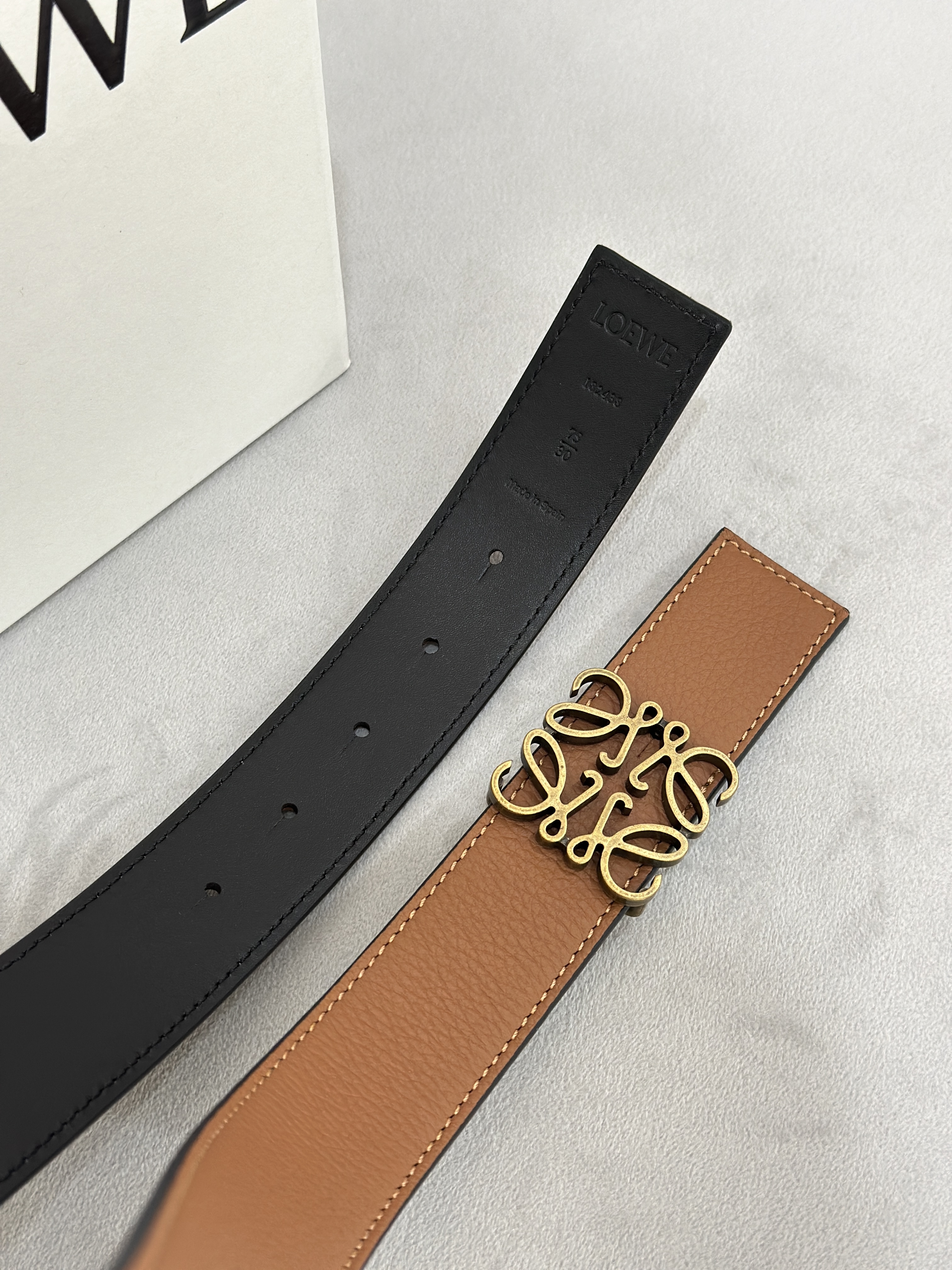LOEWE Reversible Anagram Belt 3.5cm