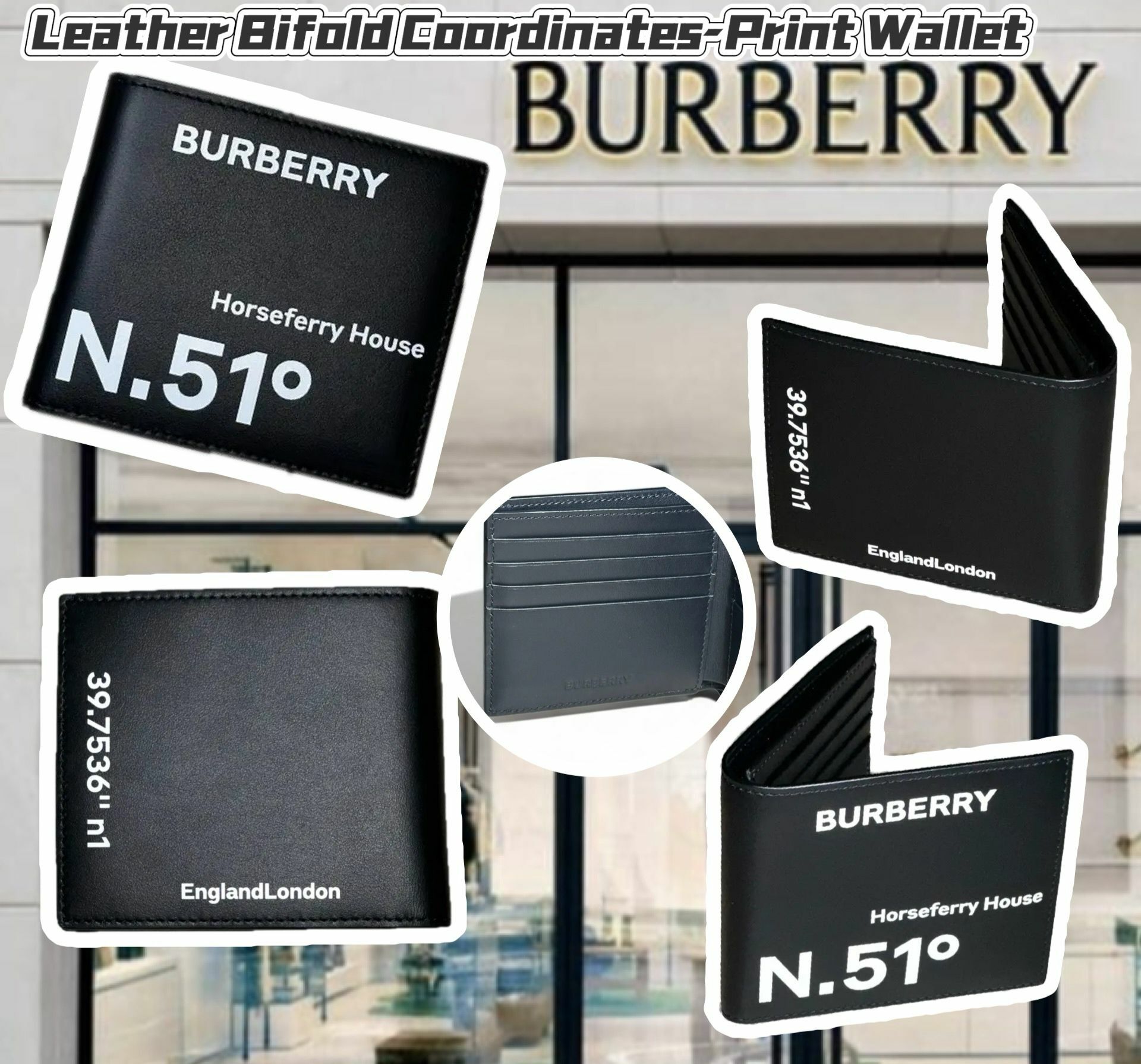 【預購】Burberry G121854 對摺銀包