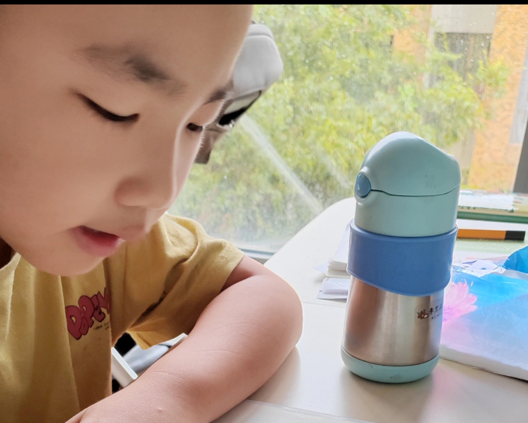 【預購】J1219901 THERMOS 小童用吸管保溫水壺 290ml（日本限定）淺藍色