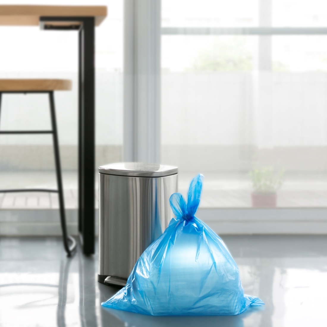 無心捲垃圾袋 (中)M 藍