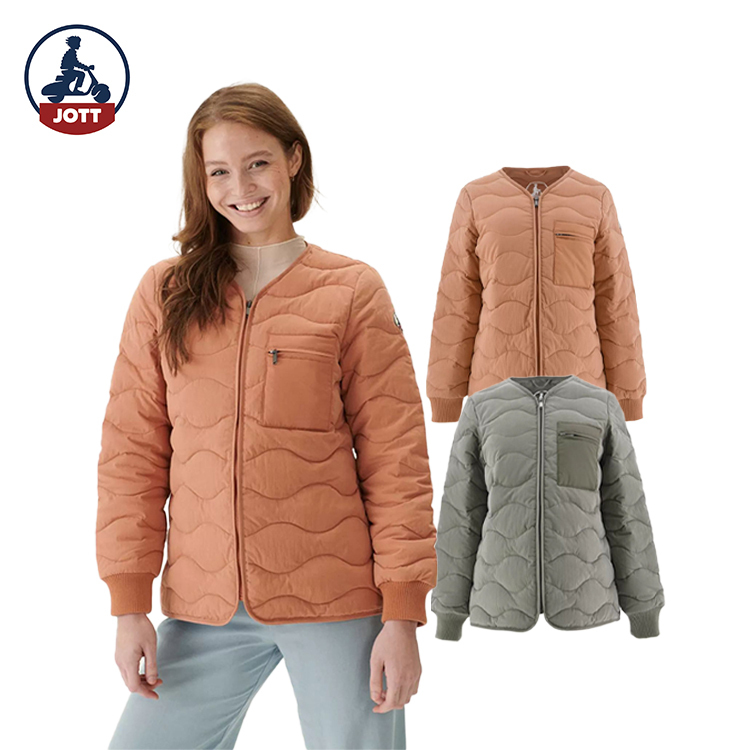 【JOTT】AND小立體口袋金線羽絨外套