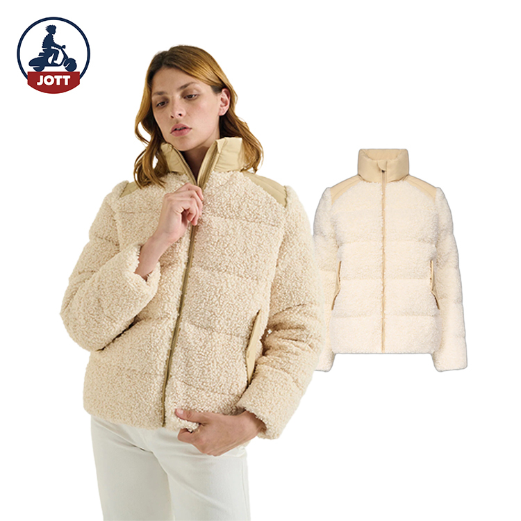 【JOTT】SAN仿兔毛羽絨外套