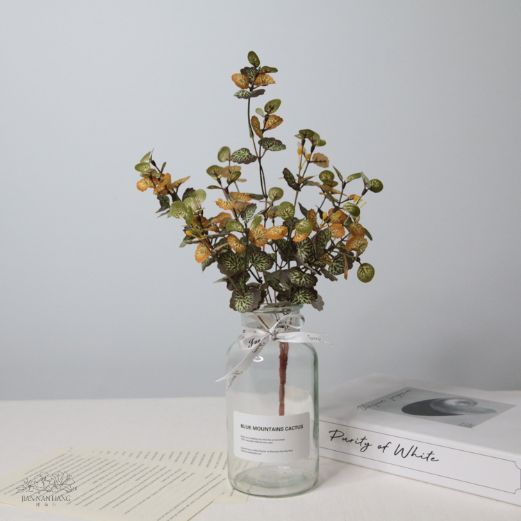 人造葉 椒草束 黃綠色