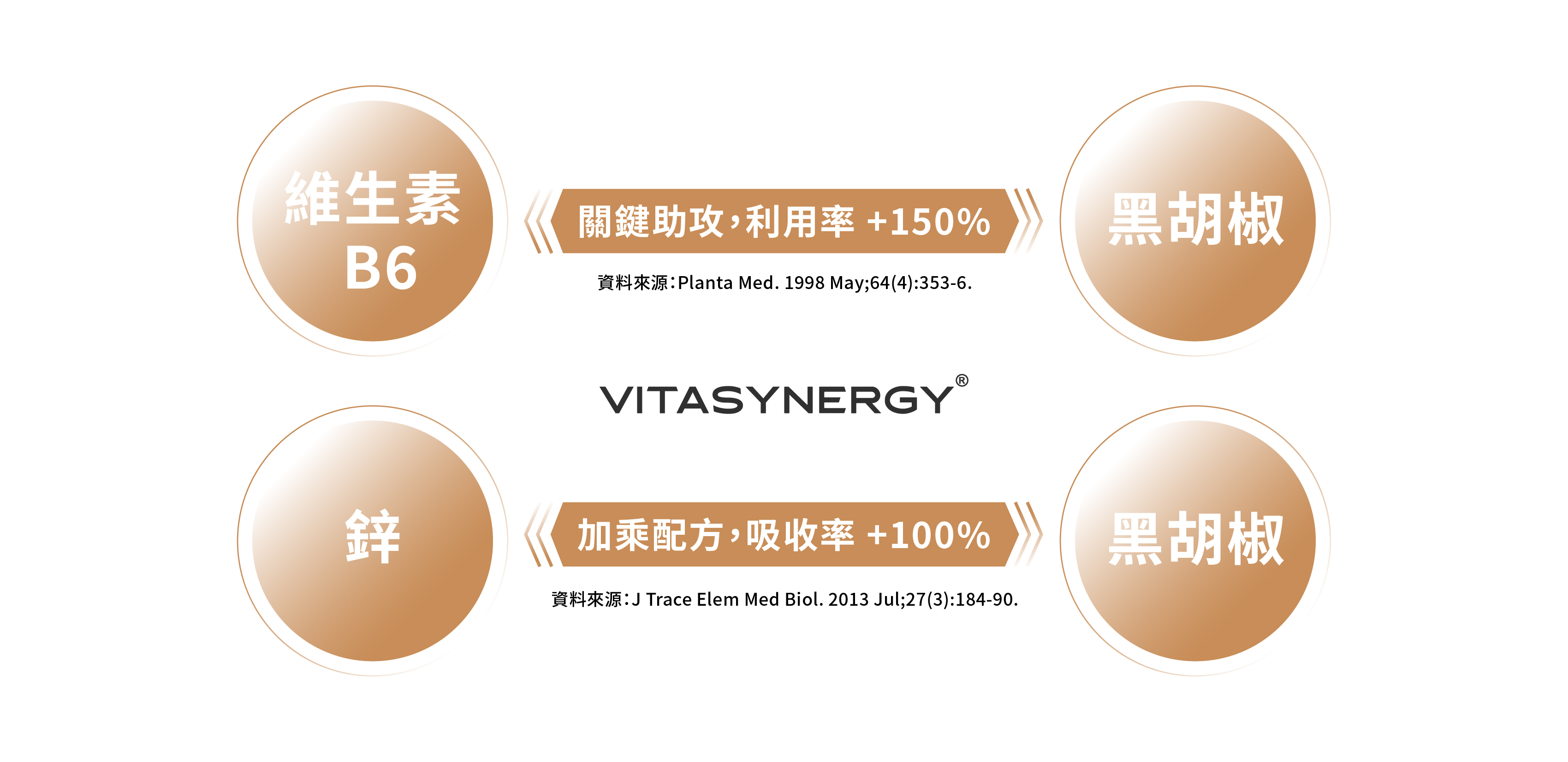 vitasynergy營養加乘配方黑胡椒、b6、鋅酵母
