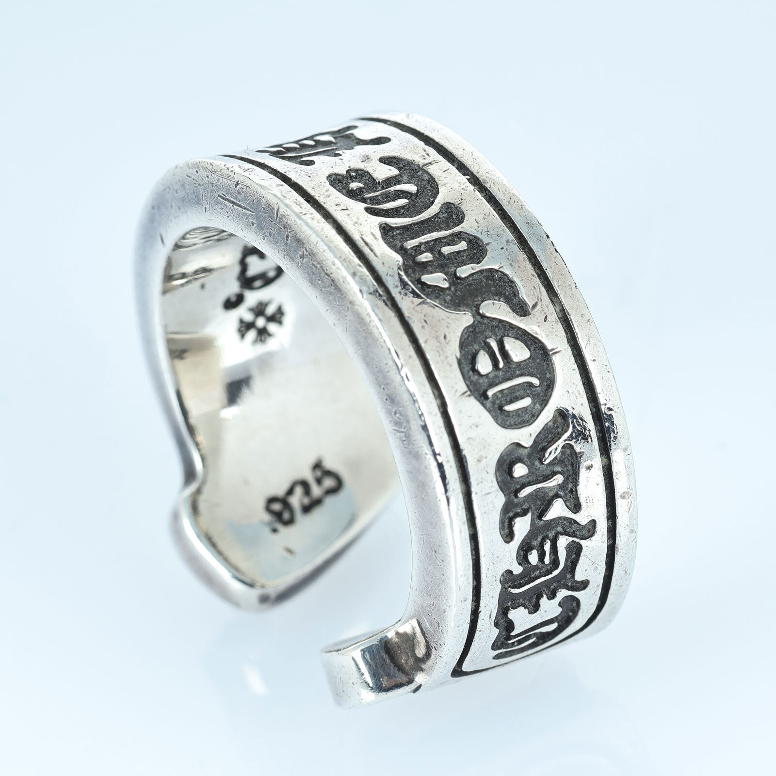 心の指紋 克羅心CHROME HEARTS 925銀Scroll Band Ring 戒指2013