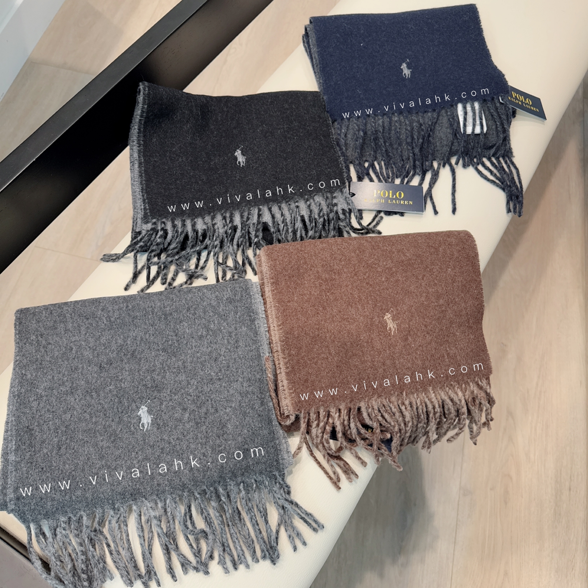 Polo Ralph Lauren - 雙面混羊毛頸巾 (PC0455)