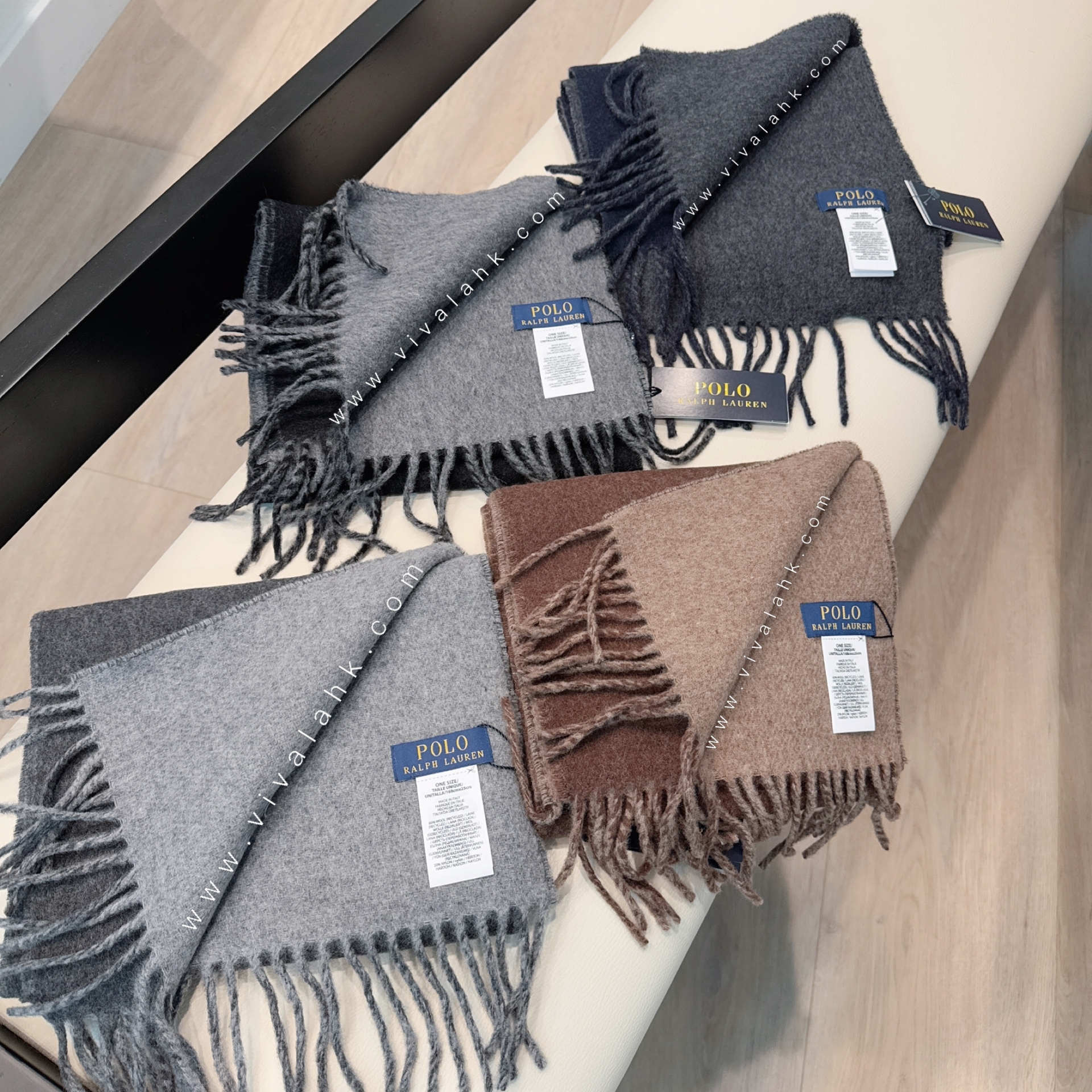 Polo Ralph Lauren - 雙面混羊毛頸巾 (PC0455)