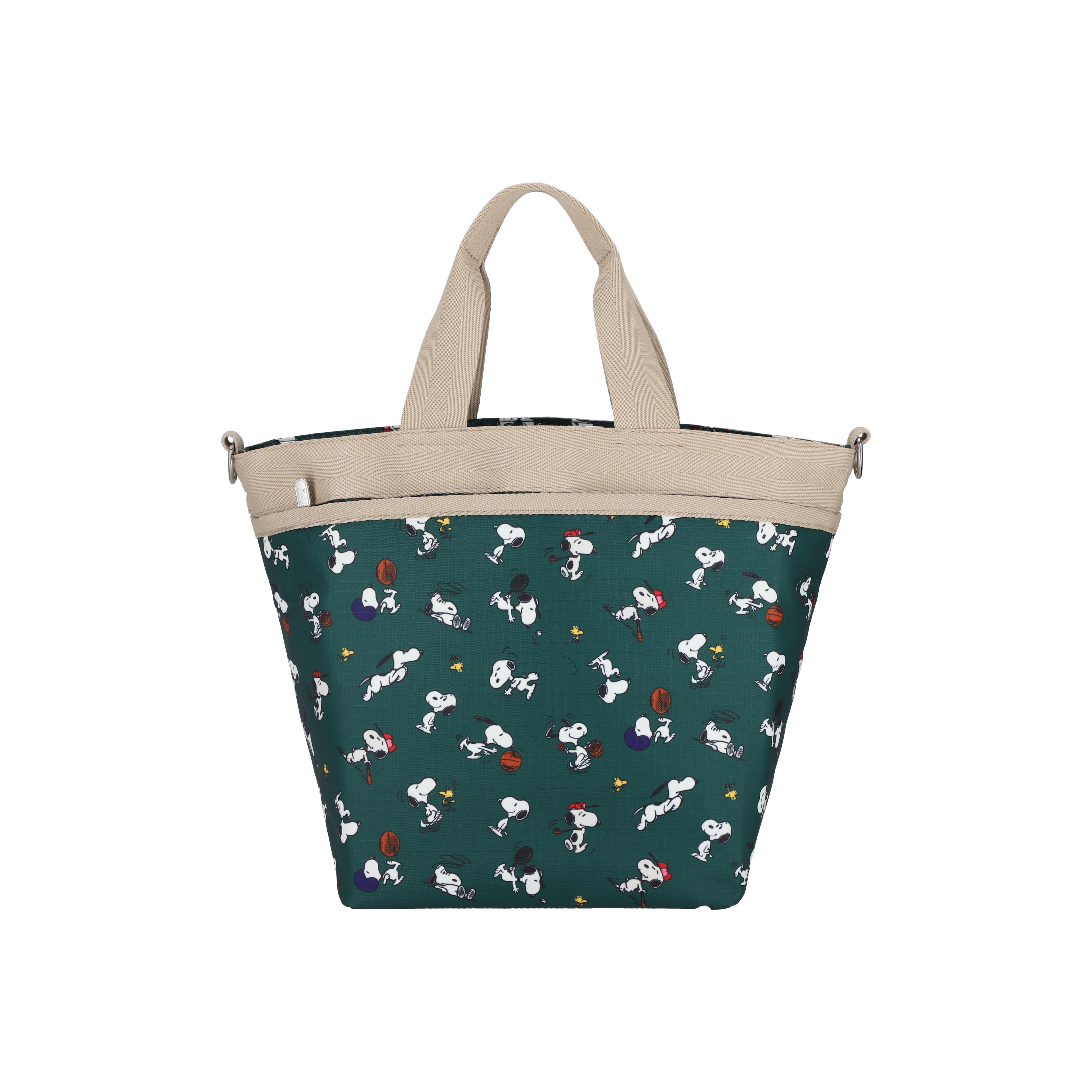BUCKET TOTE ( SNOOPY AND WOODSTOCK GRN )