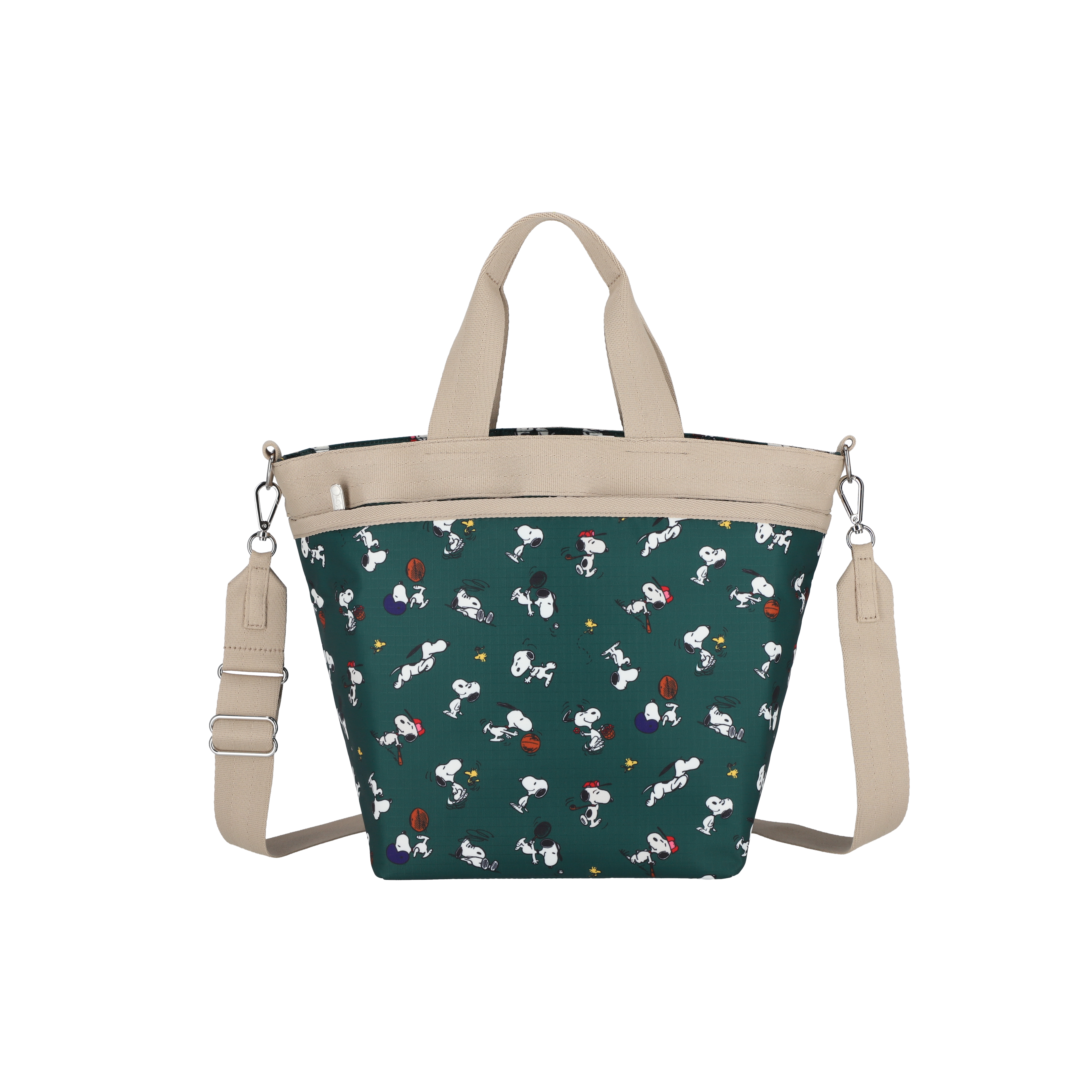 BUCKET TOTE ( SNOOPY AND WOODSTOCK GRN )