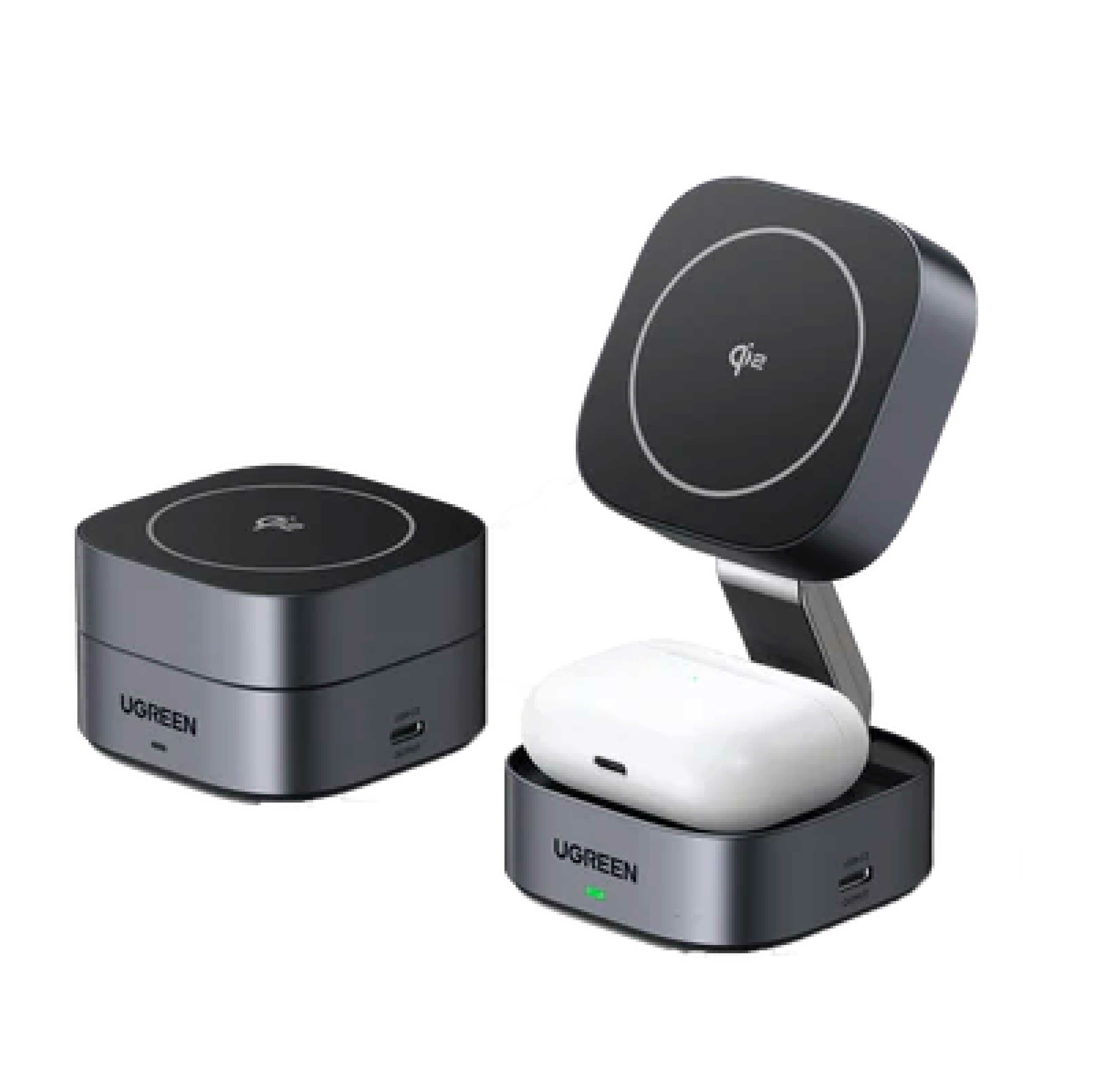 Ugreen 2合1 MagSafe / Qi2 感應充電器_W702-35316