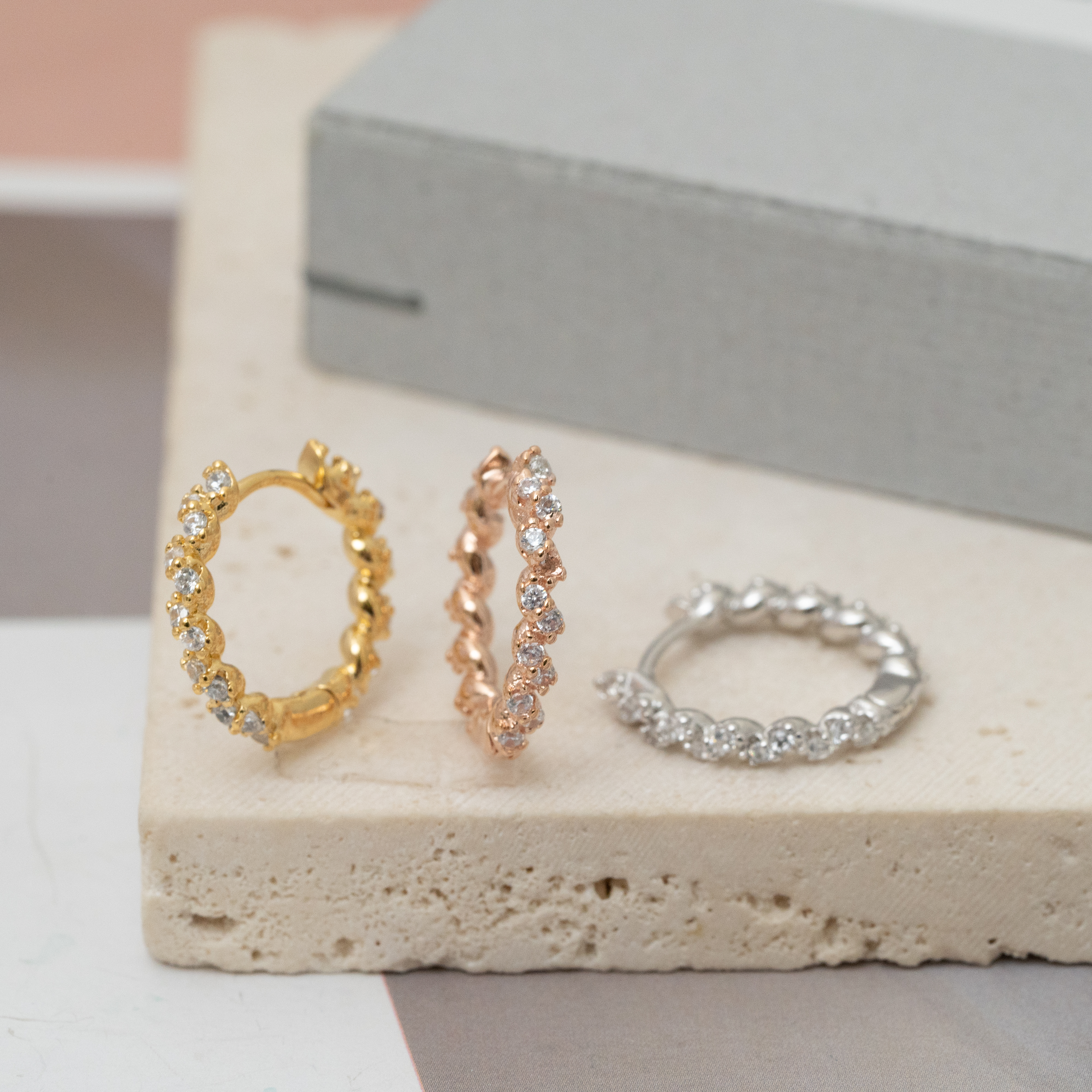 sve26 (18mm鋯石圈耳環)