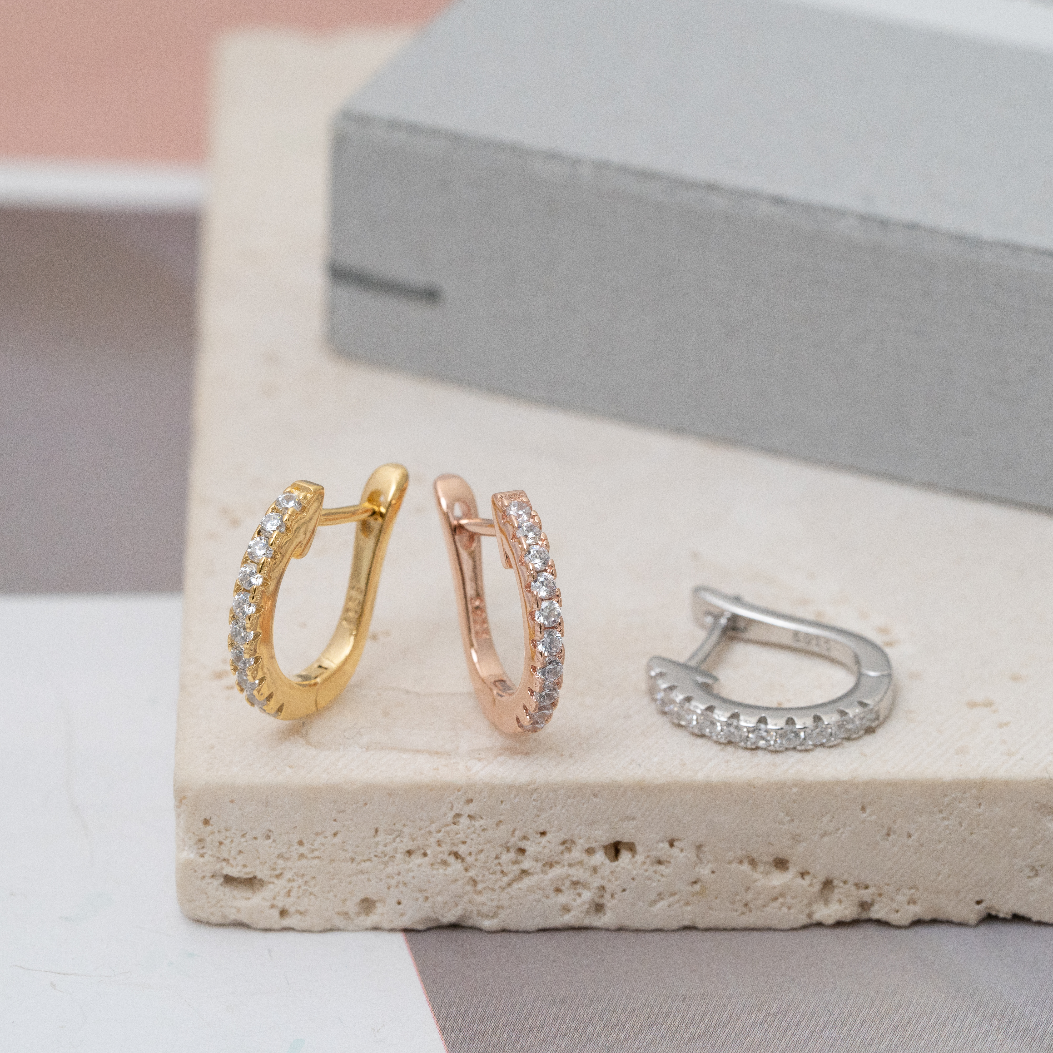 sve24 (13mm鋯石圈耳環)