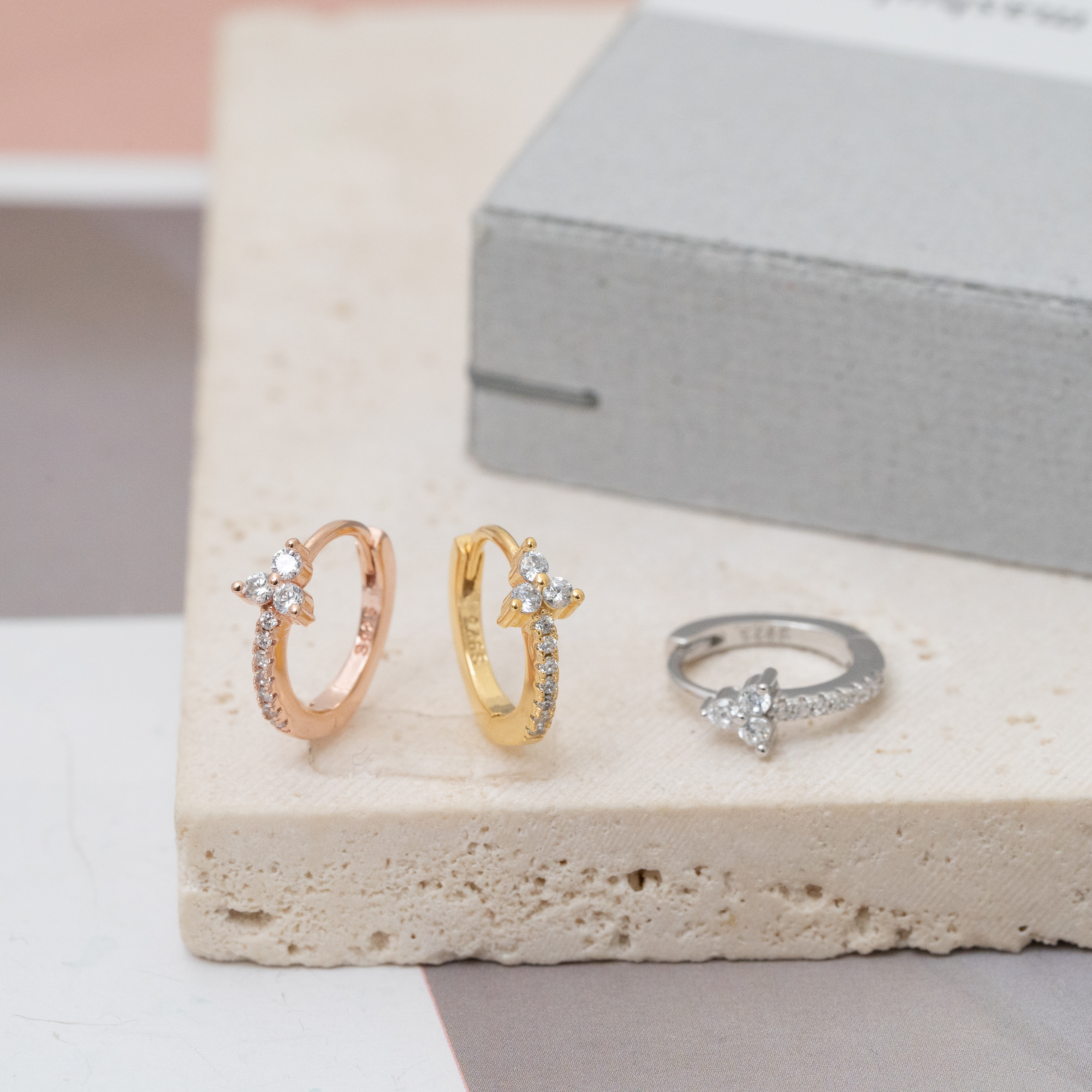 sve18 (14mm,鋯石圈耳環)