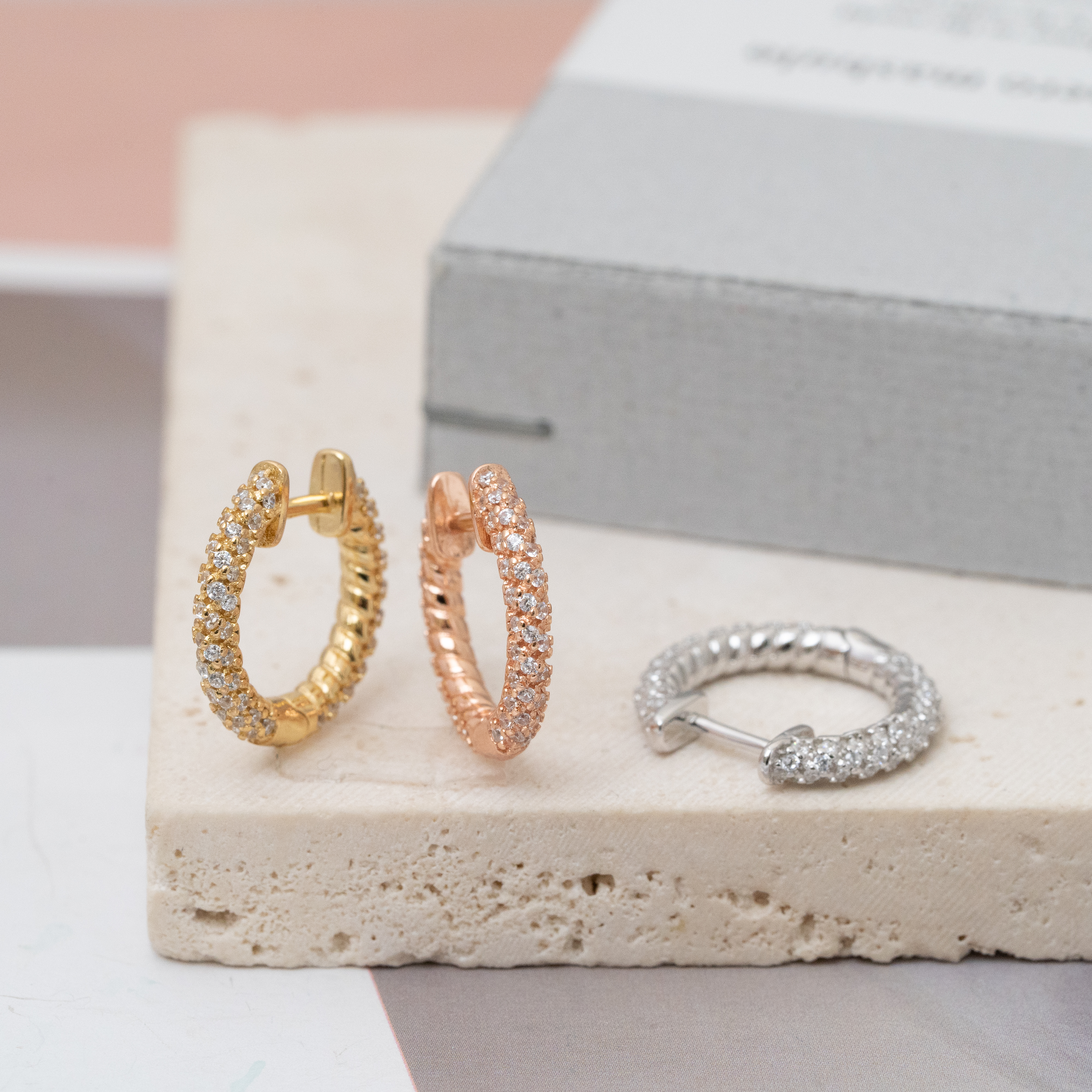 sve33 (17mm 鋯石圈耳環)