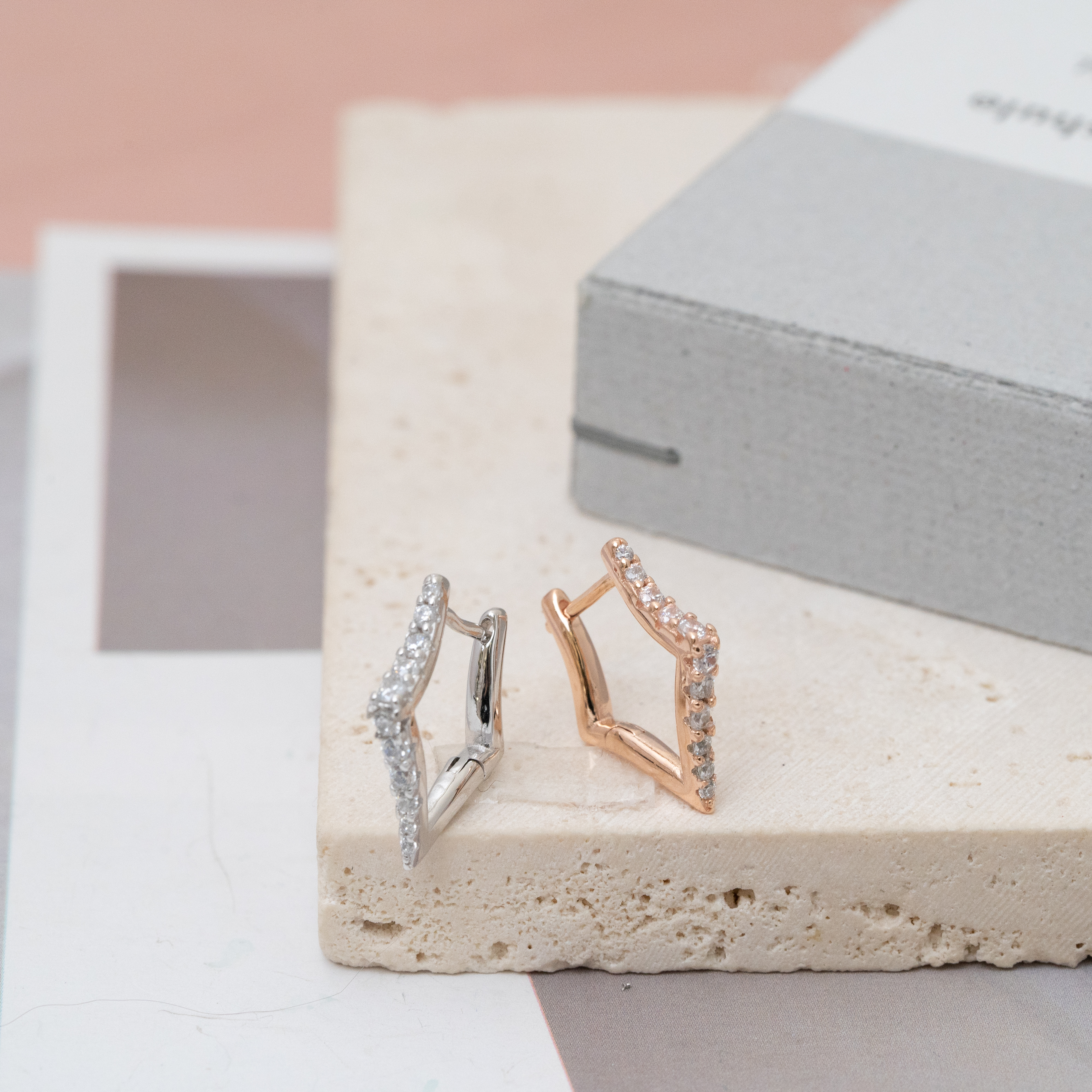 sve21 (15mm 鋯石圈耳環)