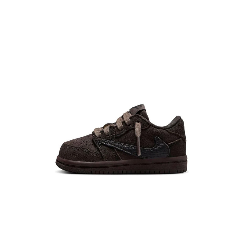 Travis Scott x Air Jordan 1 Low OG TD "Velvet Brown" 聯名款 倒鉤 絲絨棕 小童 DO5441-202 [台灣現貨]