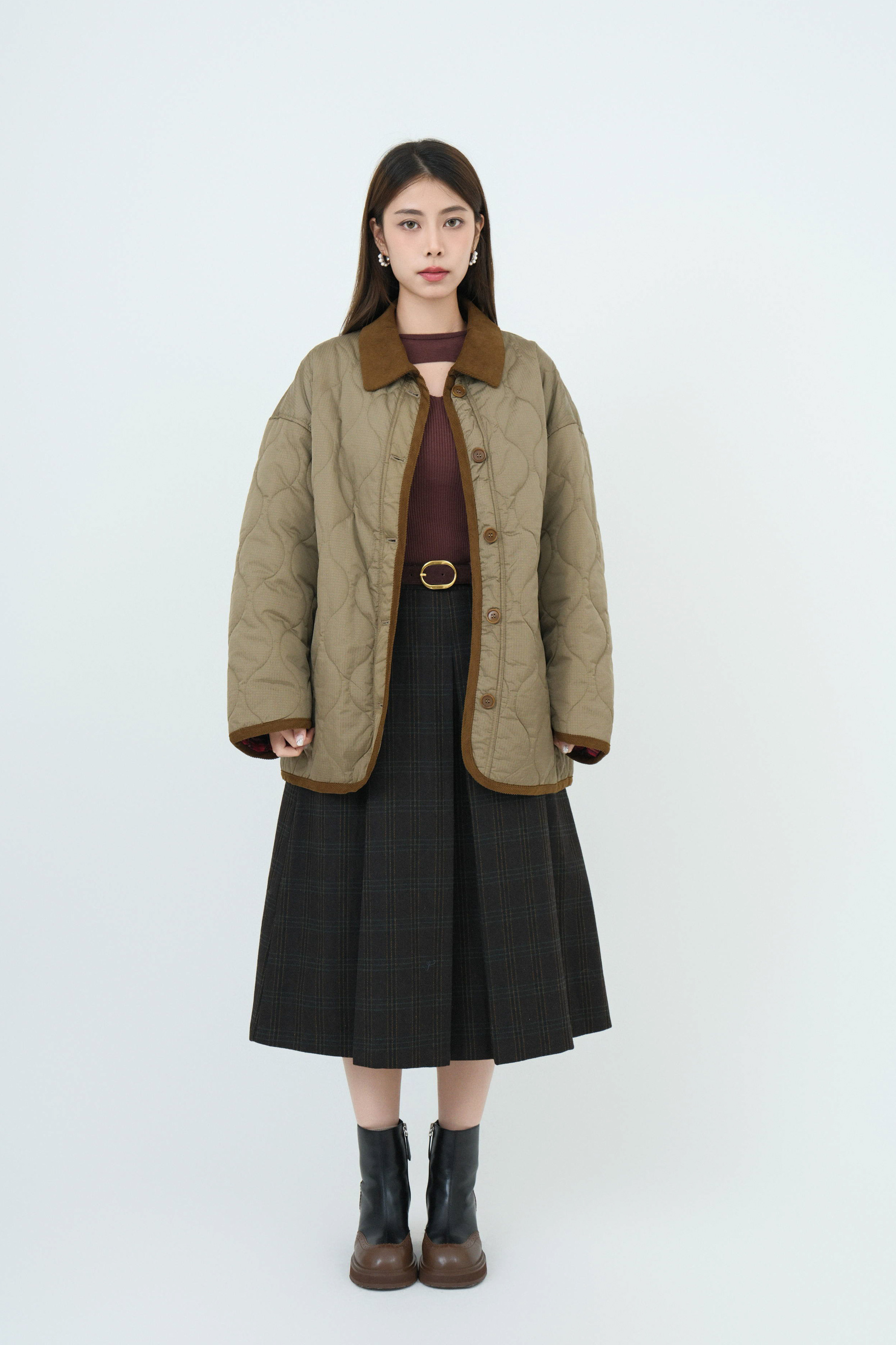 FW24_0264（外套＋上衣+半裙裙）