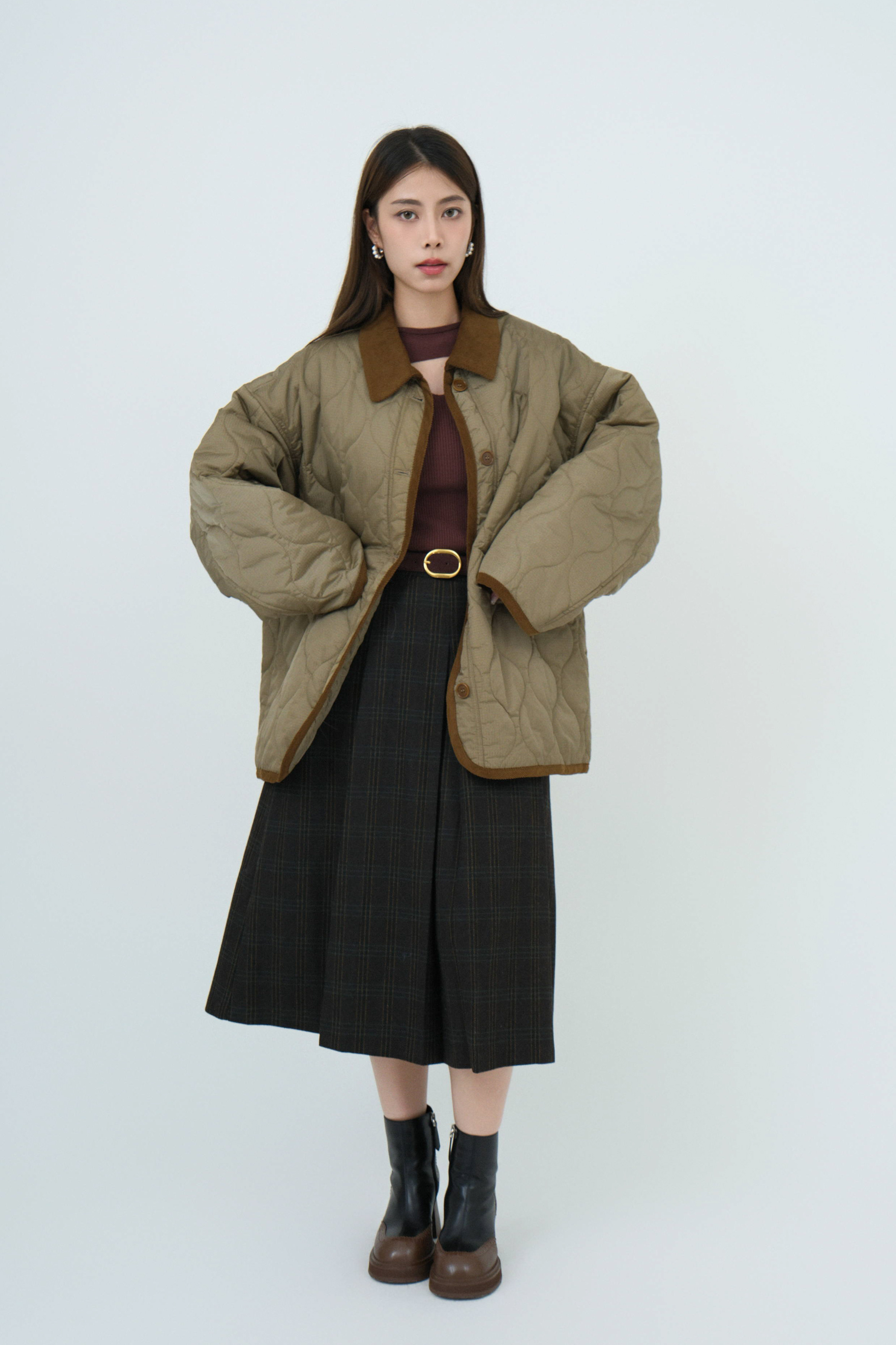 FW24_0264（外套＋上衣+半裙裙）