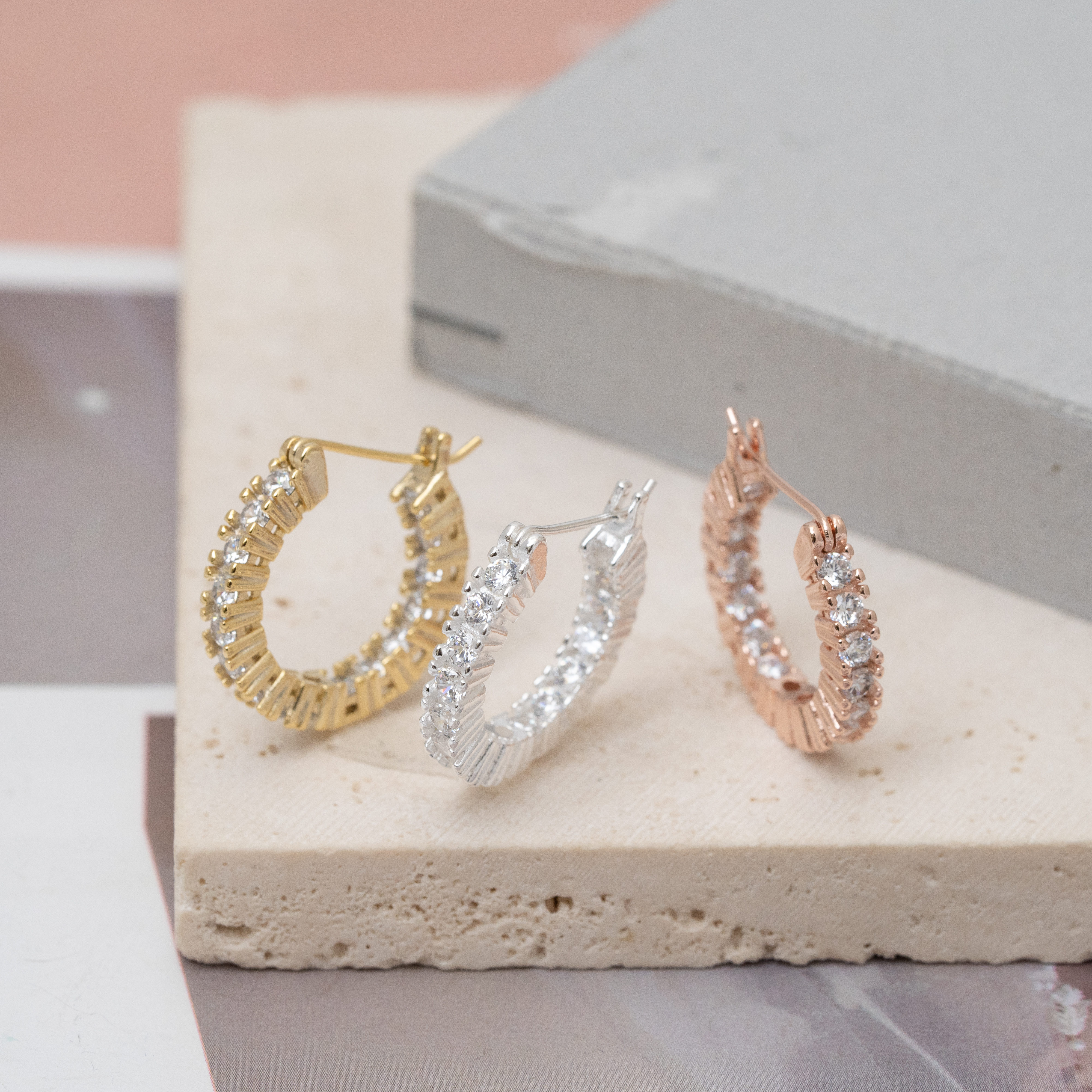 sve46 (20mm 鋯石圈耳環)