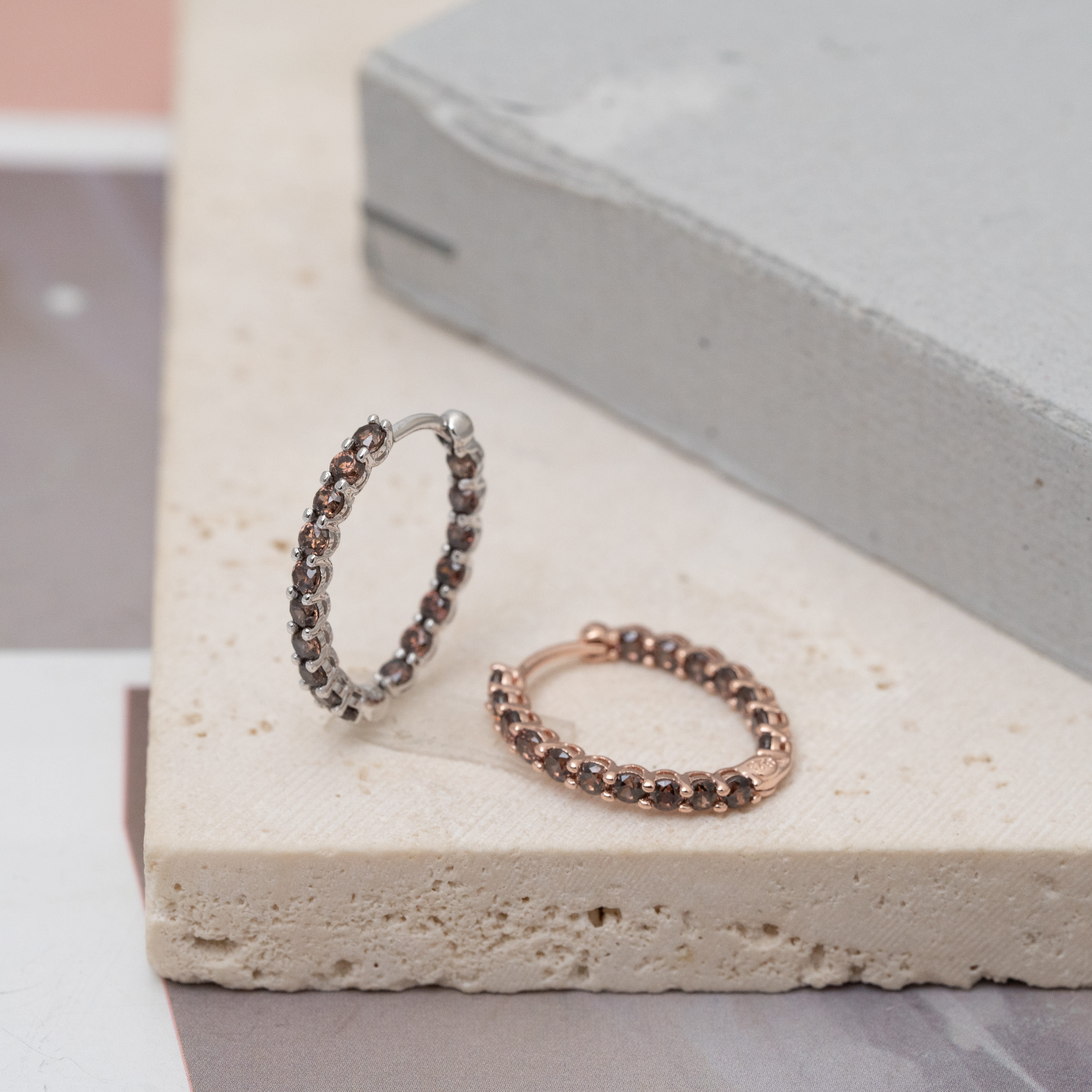 sve46 (15*18mm 鋯石圈耳環)