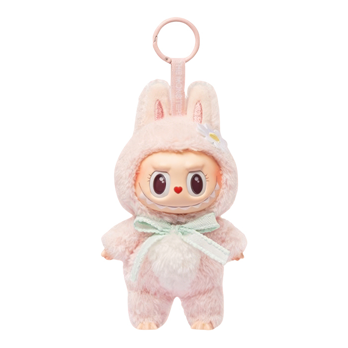 POP MART 泡泡瑪特 LABUBU MOKOKO 粉紅甜心 愛心鼻子 樂園限定 粉色 搪膠 掛飾