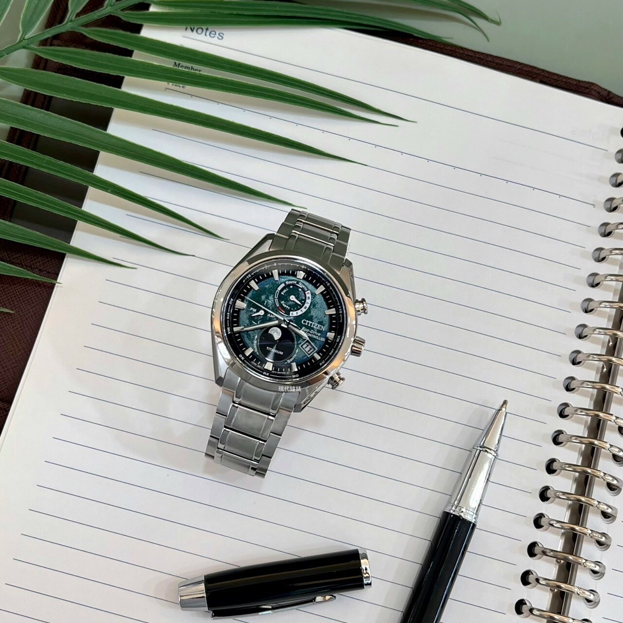 【CITIZEN 星辰】超級鈦金屬 月相光動能電波萬年曆BY1010-81X 41.5mm現代鐘錶