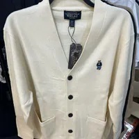 [S] WHO.A.U STEVE V-NECK CARDIGAN,IVORY, WHCKE4912U-IVORY (SWAU400)