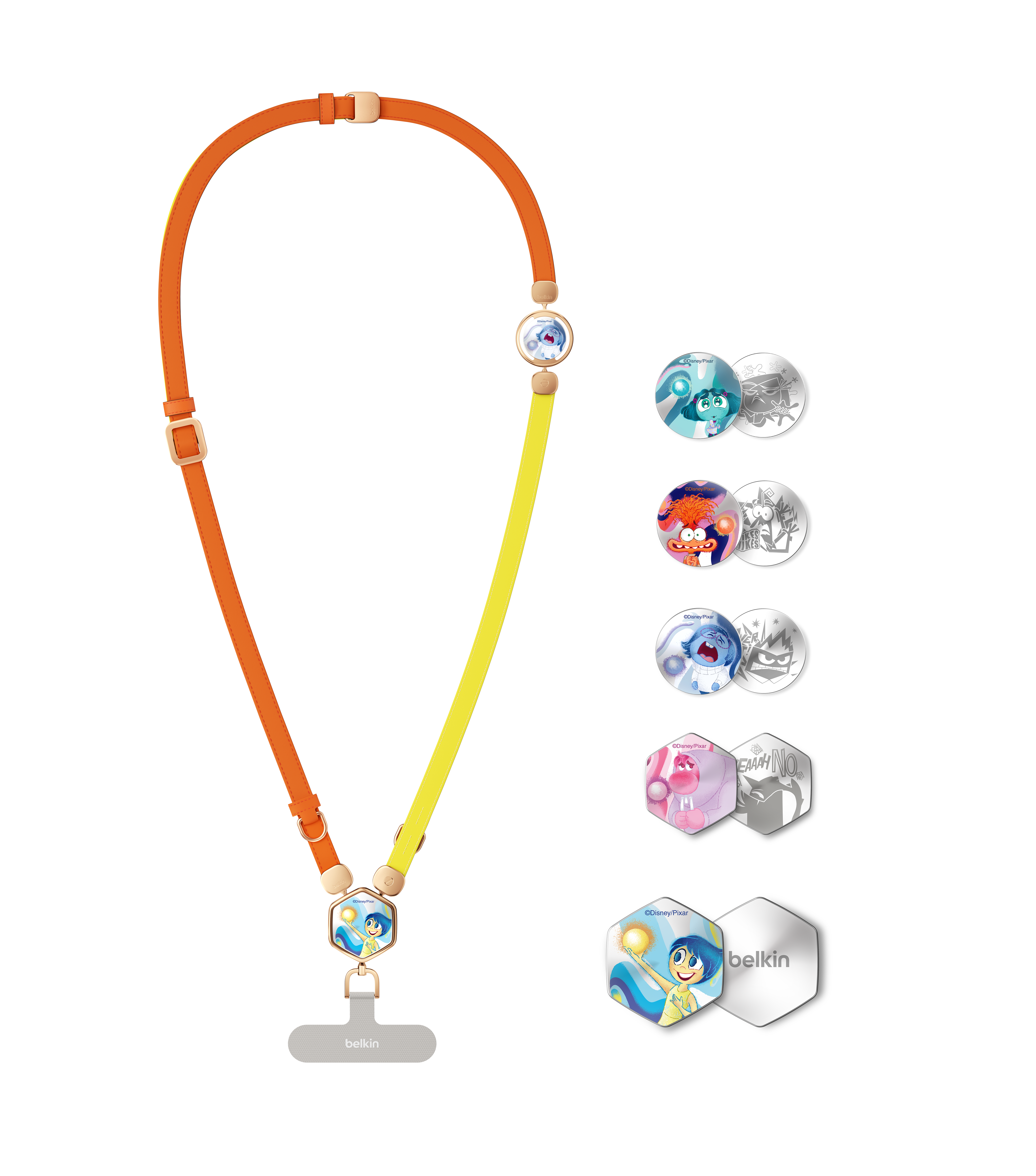 2合1 多功能皮革手機掛繩 (玩轉腦朋友 2, 迪士尼系列)