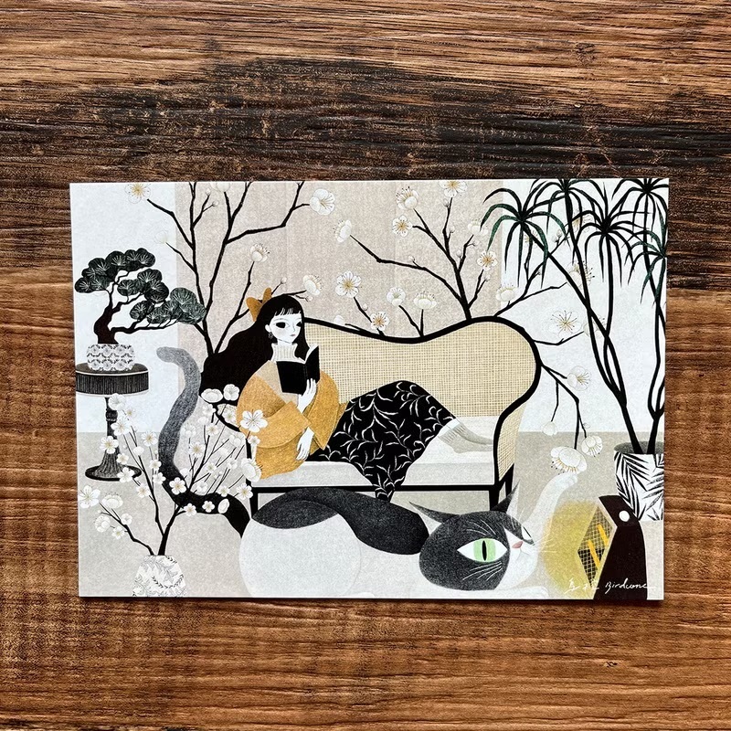 鳥控 bird cone｜明信片｜宅裡的冬天