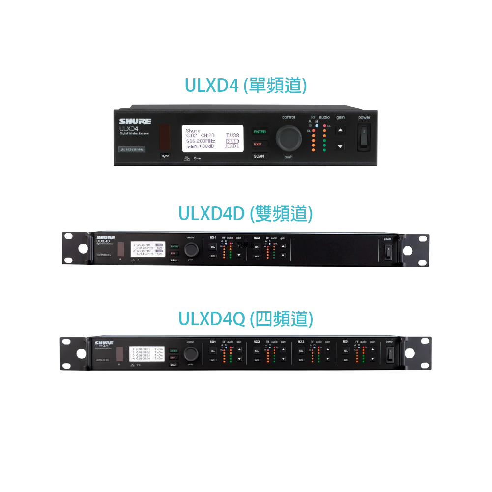 Shure Shure / ULXD 系列 無線界面/鵝頸傳輸系統 (ULXD468)(MX405/MX410等多種鵝頸音頭可選配) 第 2 張圖片｜三峽配件 / 週邊