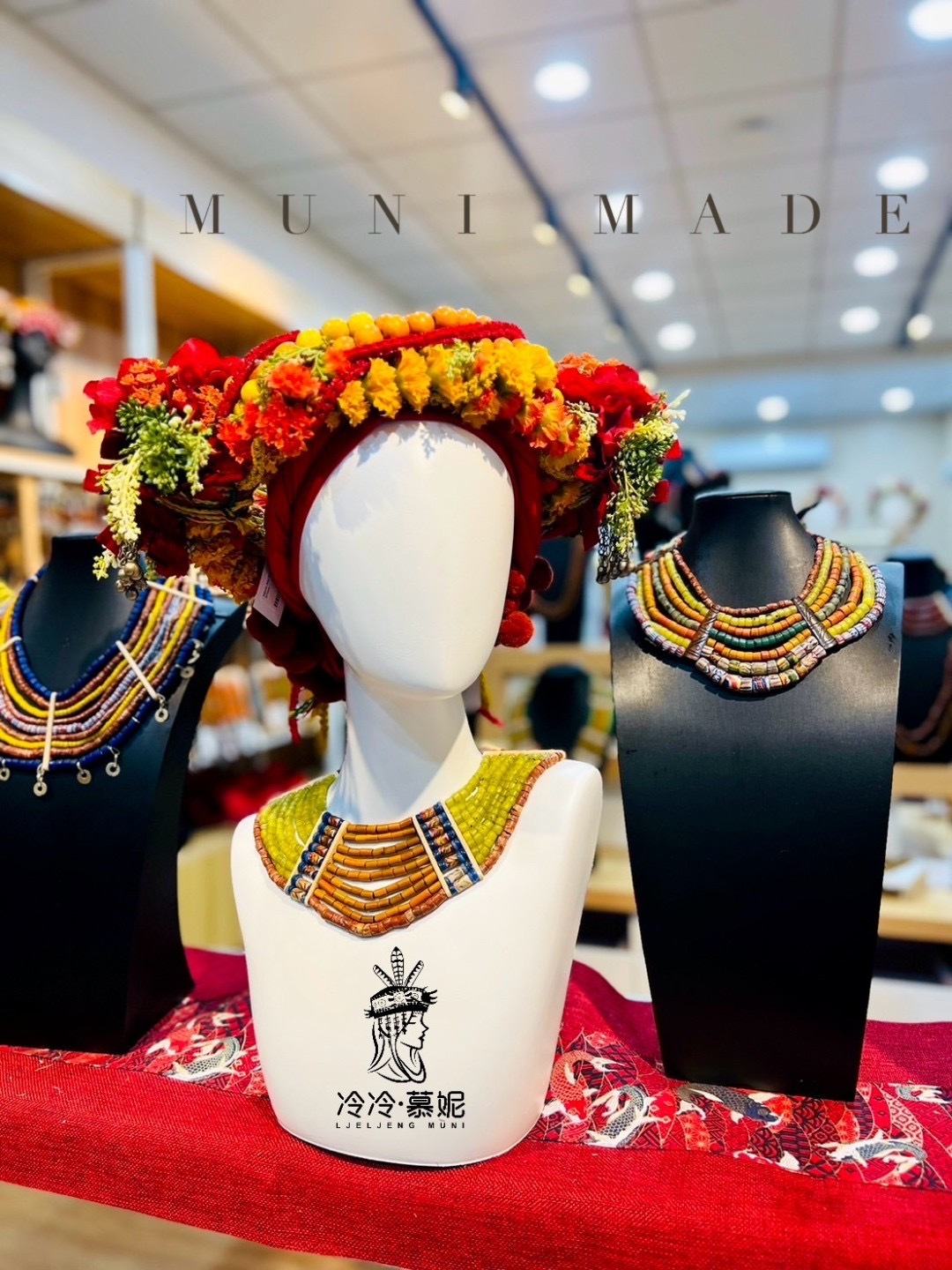 Muni-No.7 木珠花環 57cm