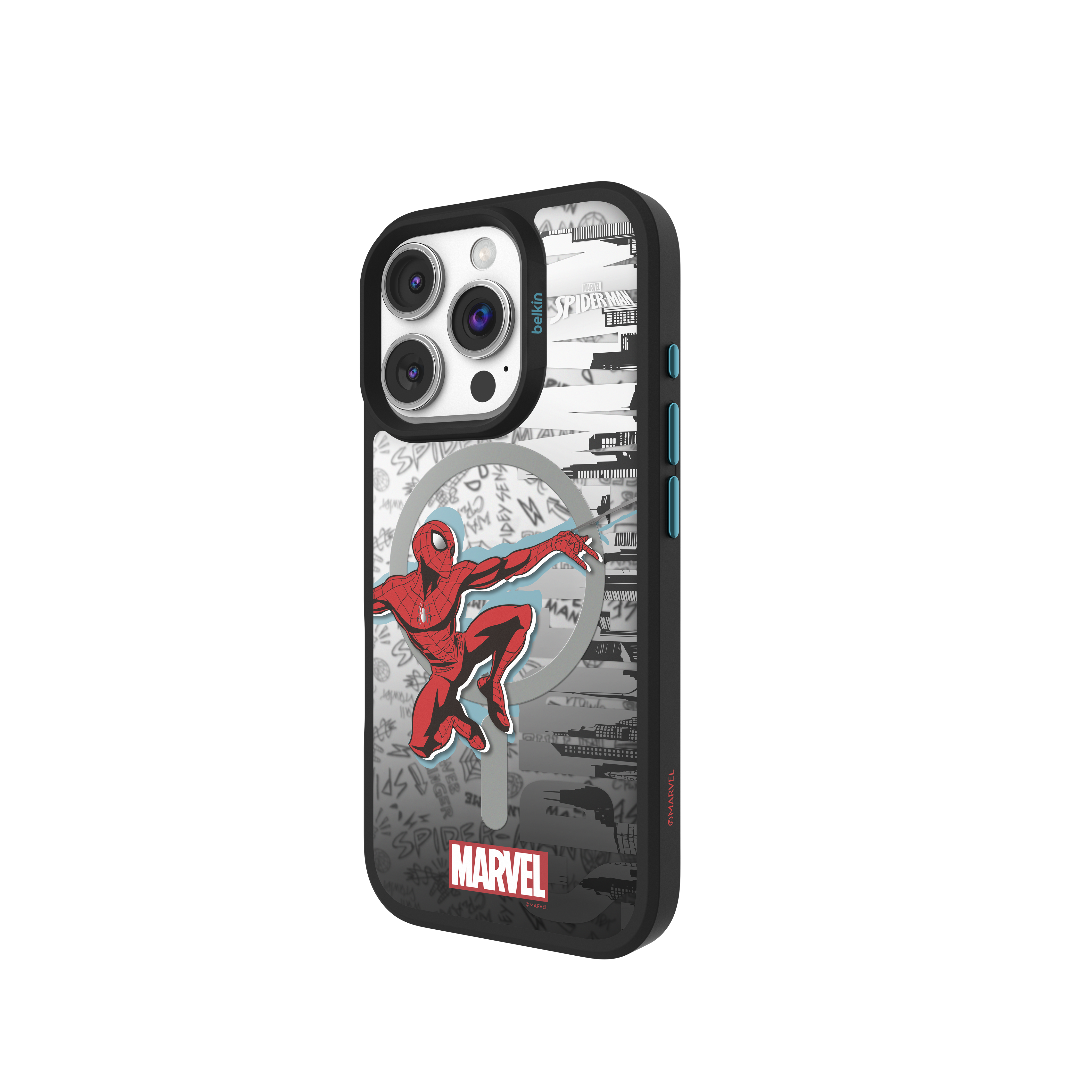 SheerForce™ Magnetic Protective Case for iPhone 16 Pro / iPhone 16 Pro Max (Spider-Man, Marvel Collection)