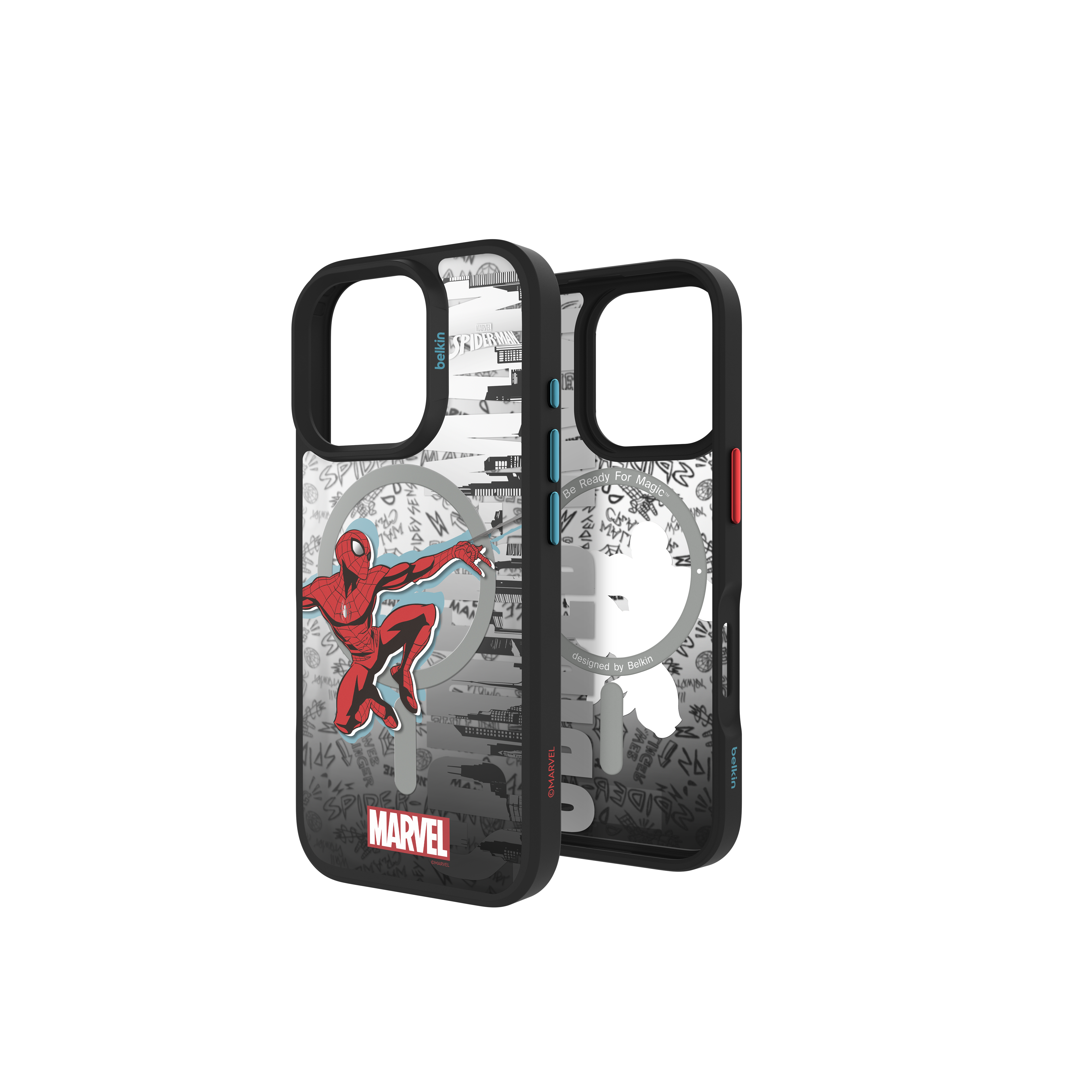 SheerForce™ Magnetic Protective Case for iPhone 16 Pro / iPhone 16 Pro Max (Spider-Man, Marvel Collection)