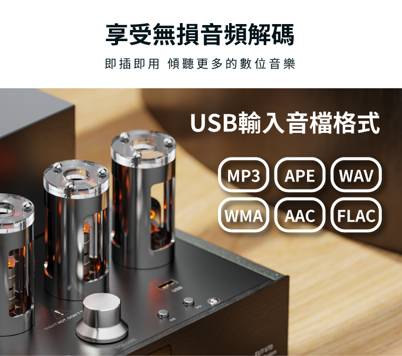 【SANSUI山水】黑曜魂 HI-FI|數位真空管音響(享受無損音頻解隔)