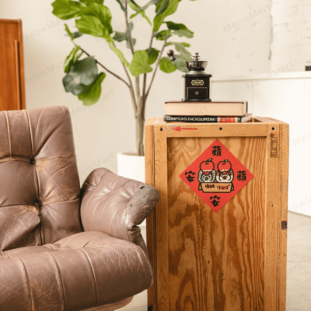 台灣吉豆貓｜貓貓賀年貼｜蘋蘋安安