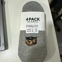 [S] WHO.A.U 4PACK STEVE FAKE SOCKS,MIX, WHAYE4922A-MIX (SWAU426)