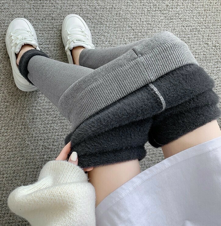 內裡加絨針織內搭褲