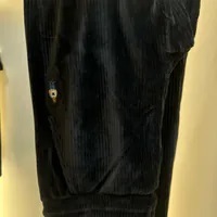 [S] WHO.A.U STEVE CORDUROY WIDE PANTS,CHARCOAL, WHTME4T21F-CHARCOAL (SWAU429)