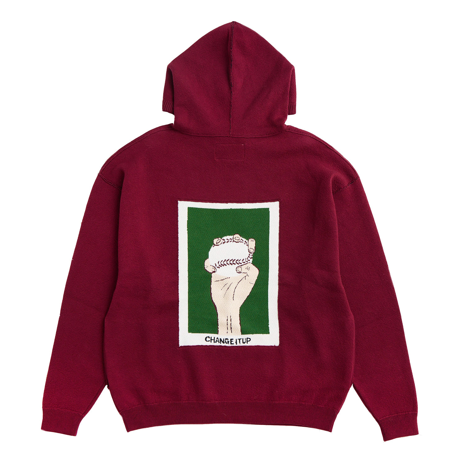 [UENO KOSEI] Change it up Jacqard Hoody Red