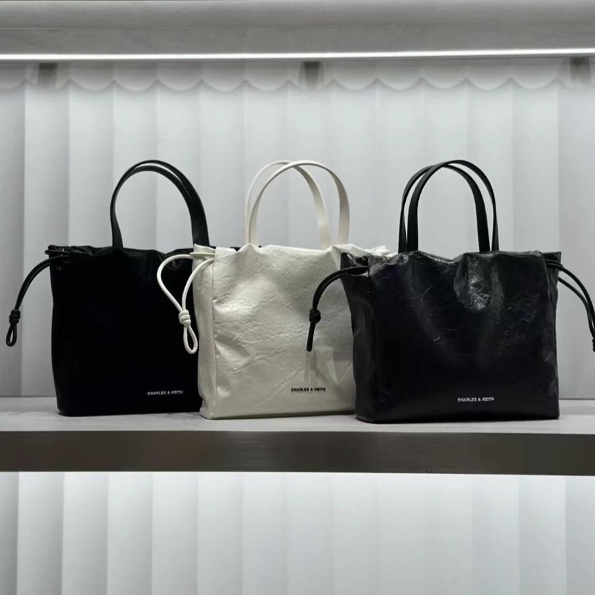 CHARLES&KEITH 小ck 抽繩 托特包 手提包 (CK2-30151421)