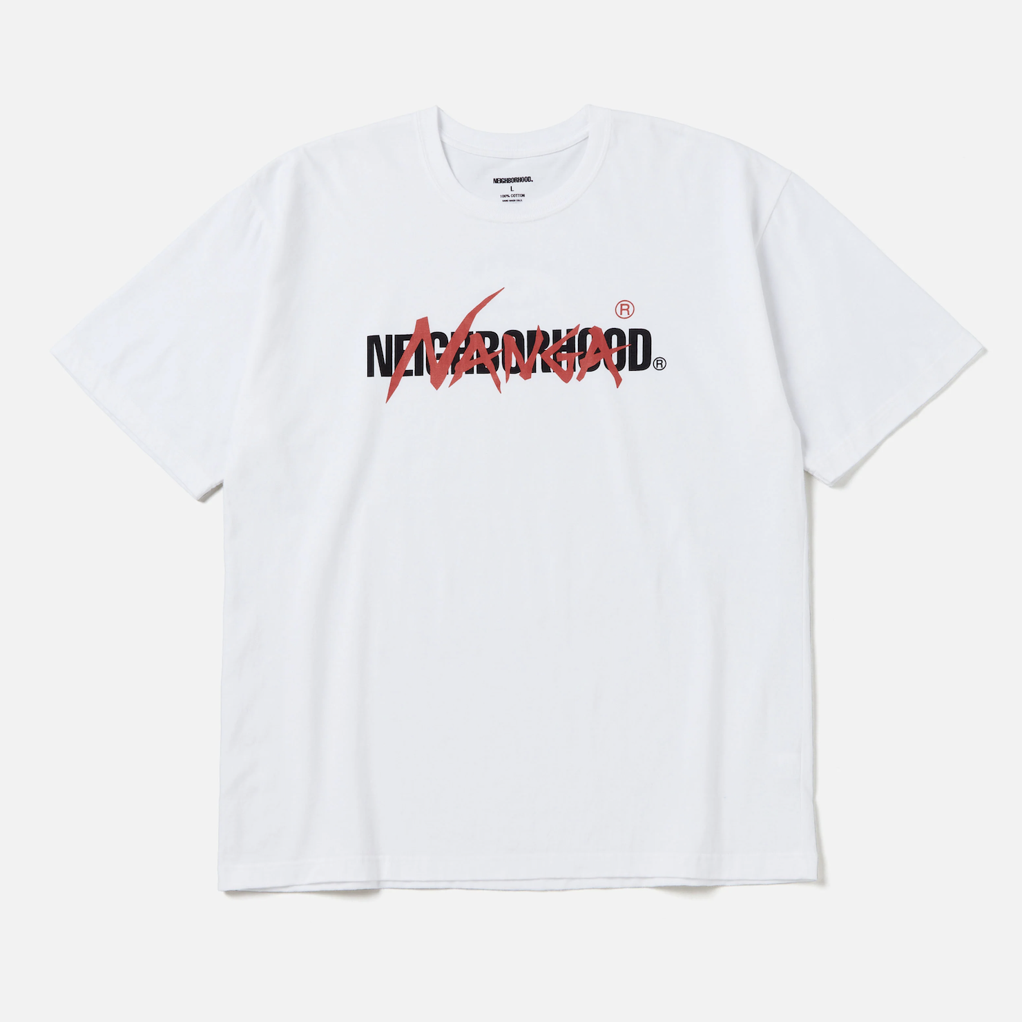 -(B5b04)-NEIGHBORHOOD X NANGA . TEE SS 30週年 聯名 短Ｔ黑/白色-242PCNNN-ST01