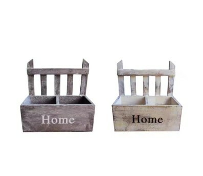 鄉村風木製花盆