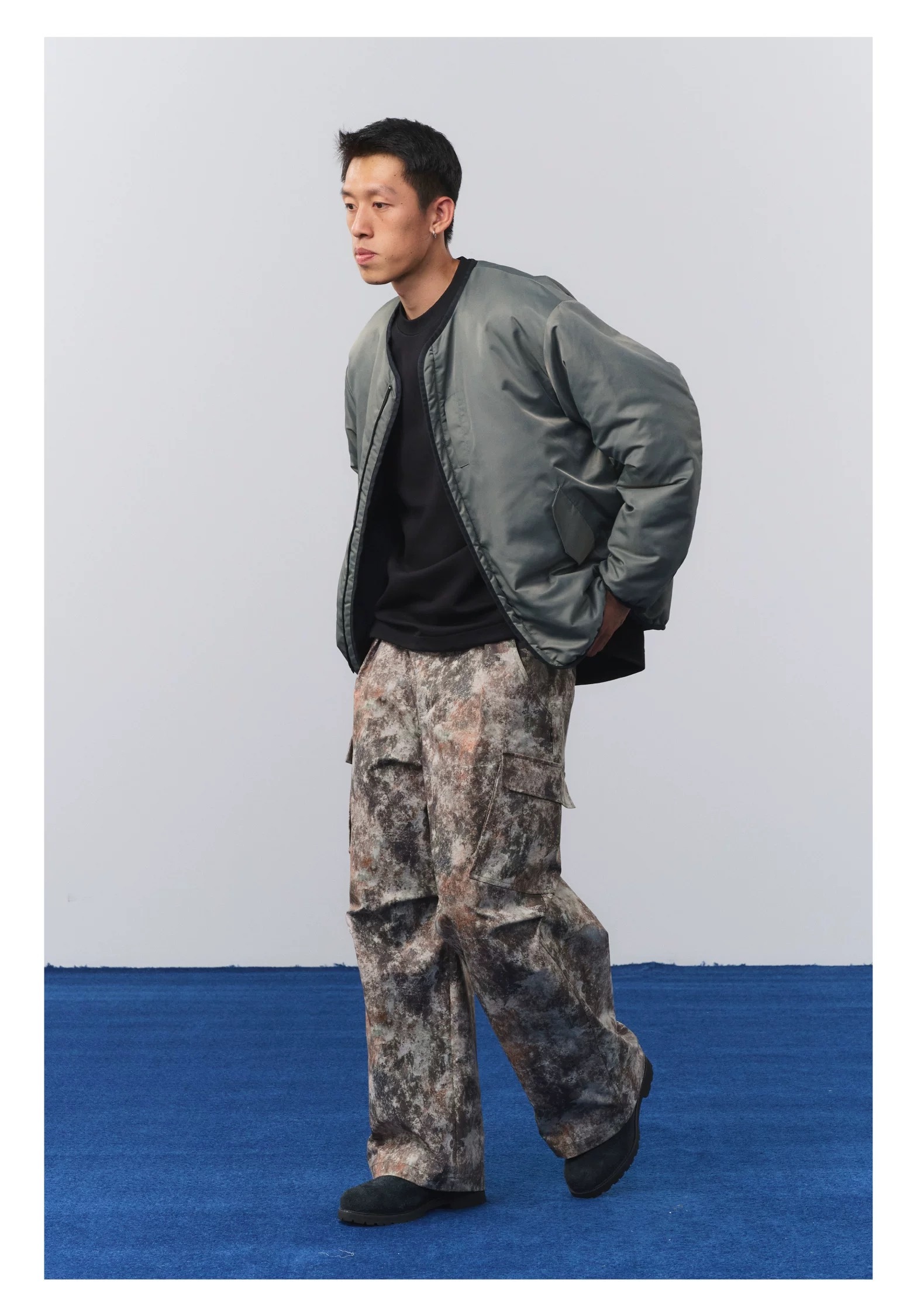 【現貨】BOHRHOO 24AW 防潑水 雙面穿 內外搭 保暖 鋪棉外套 灰綠 淺灰