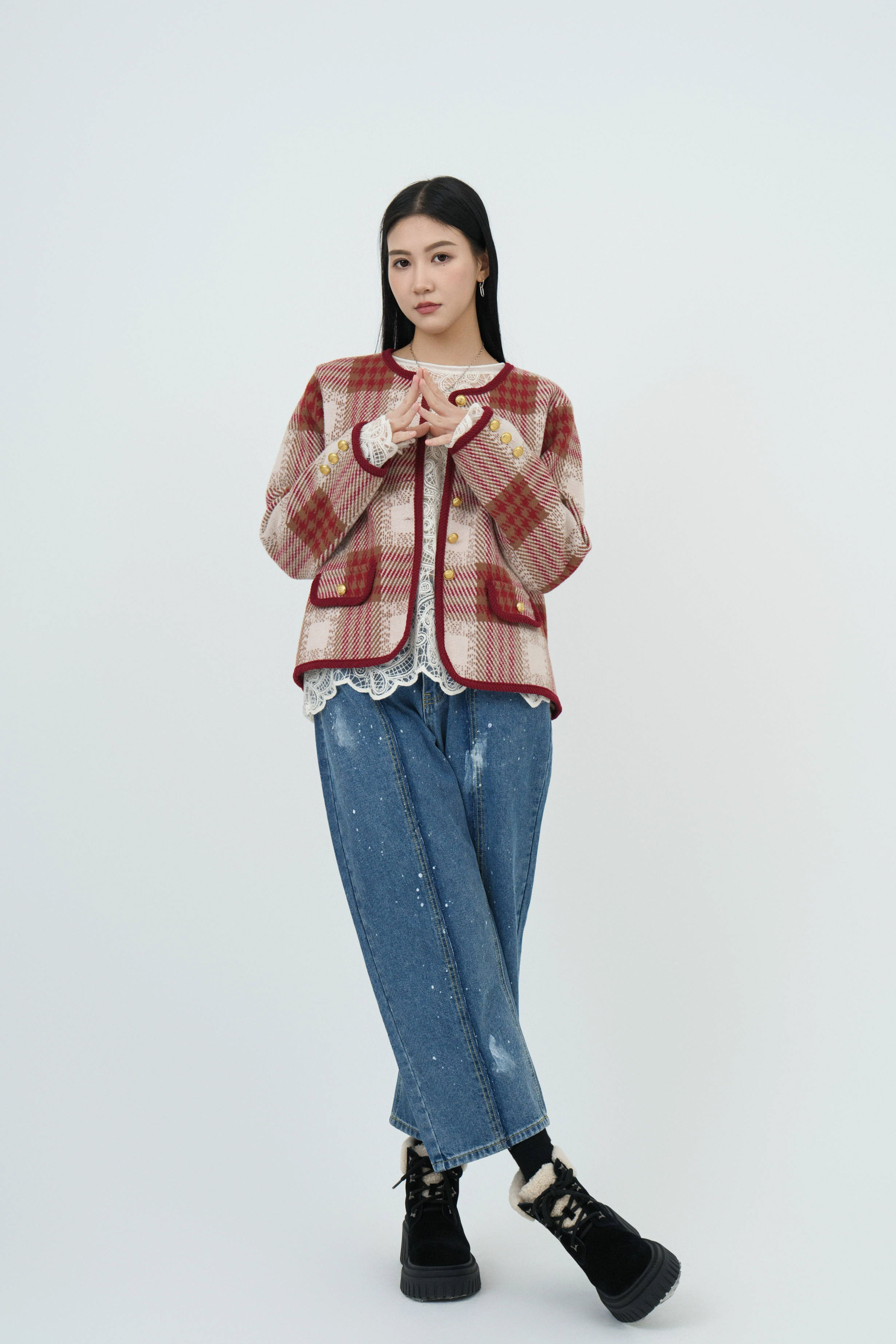 FW24_0284（外套＋上衣+牛仔褲）