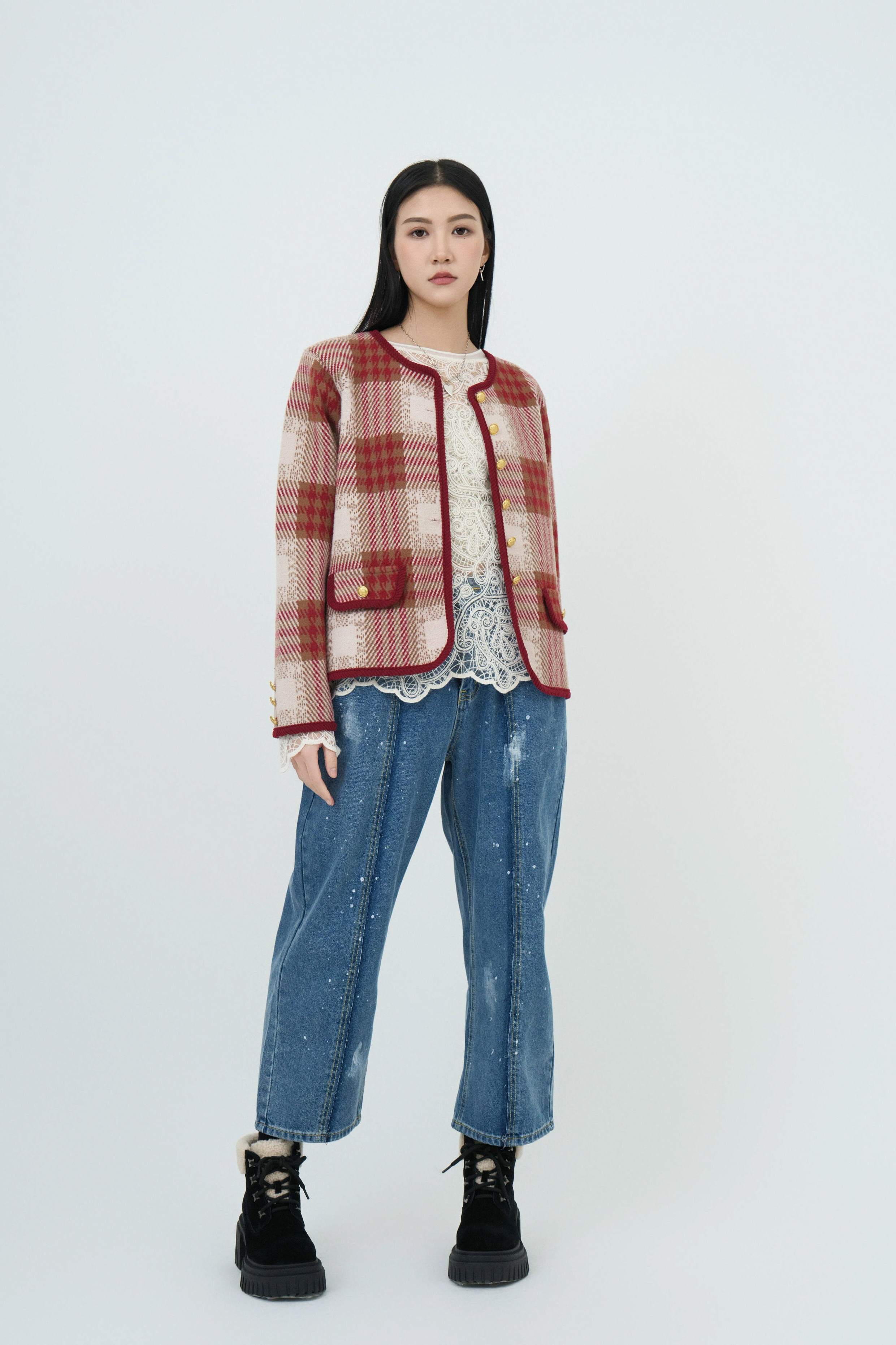 FW24_0284（外套＋上衣+牛仔褲）