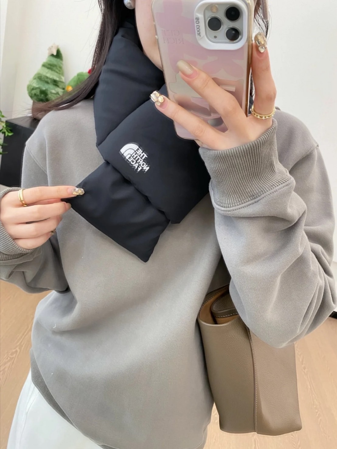 THE NORTH FACE 北臉 麵包圍脖 黑 NA5IN55A